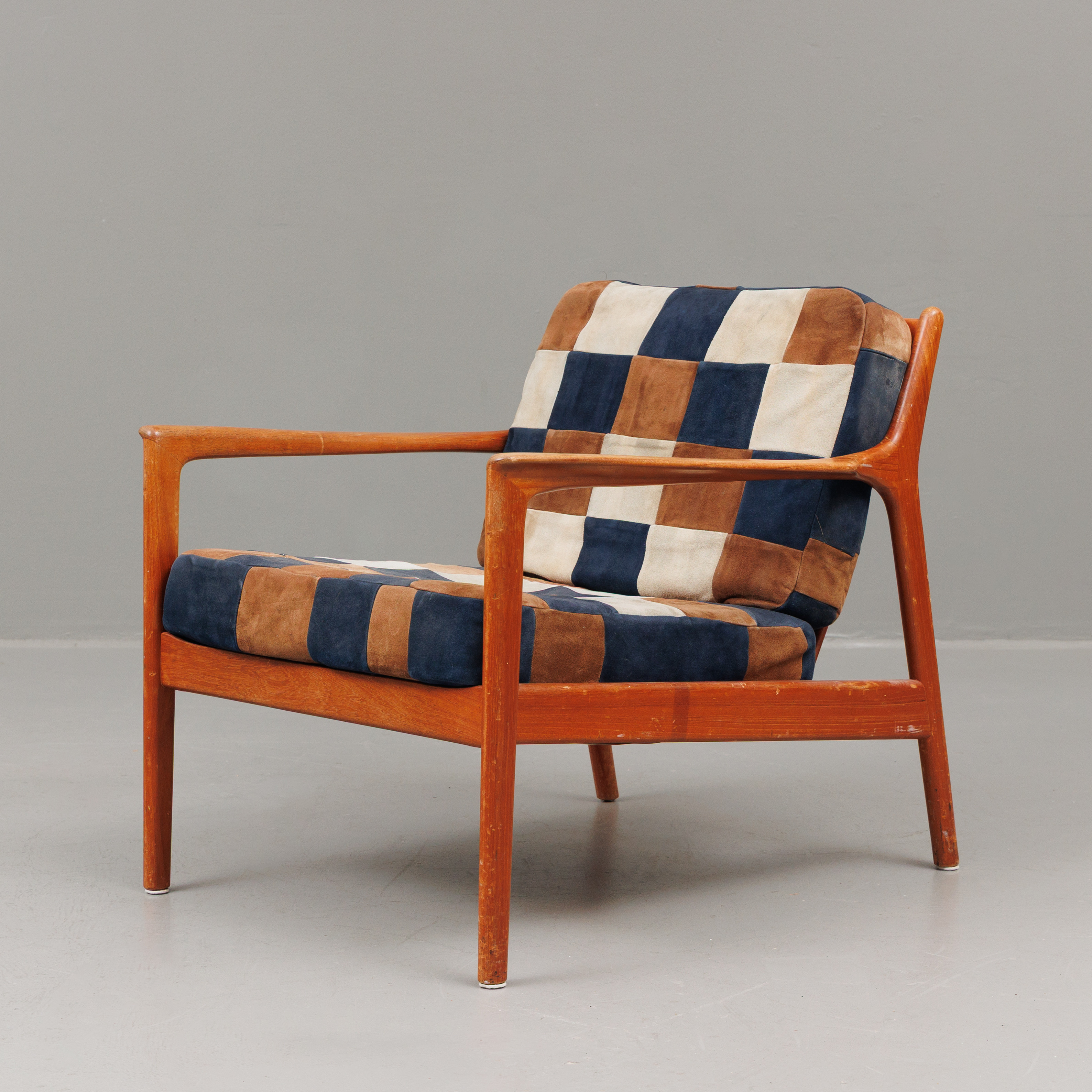 FOLKE OHLSON. fåtölj, teak, "USA-75", DUX, 1960-tal.
