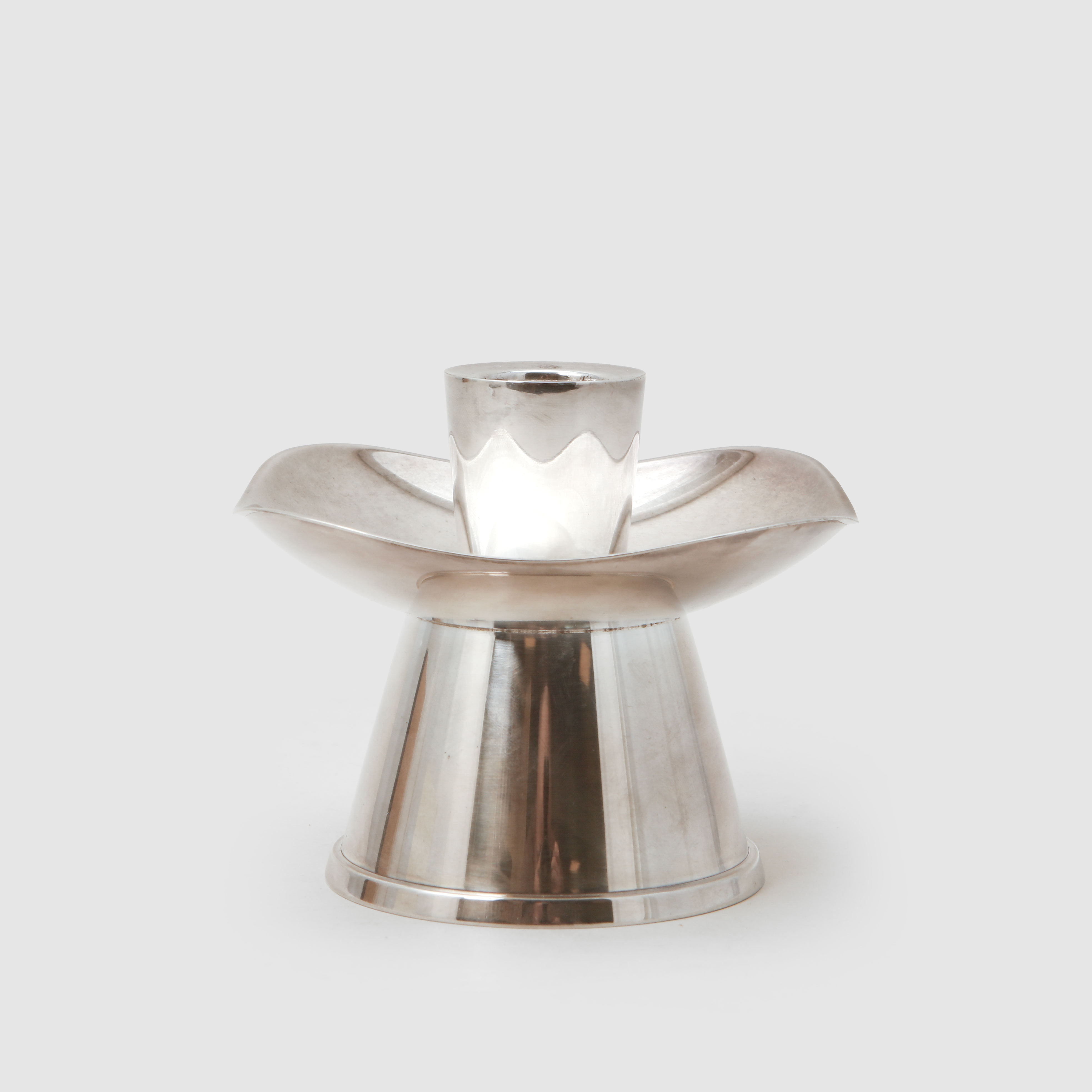 TORE ELDH. Ljusstake, sterlingsilver, CESON, 1975.