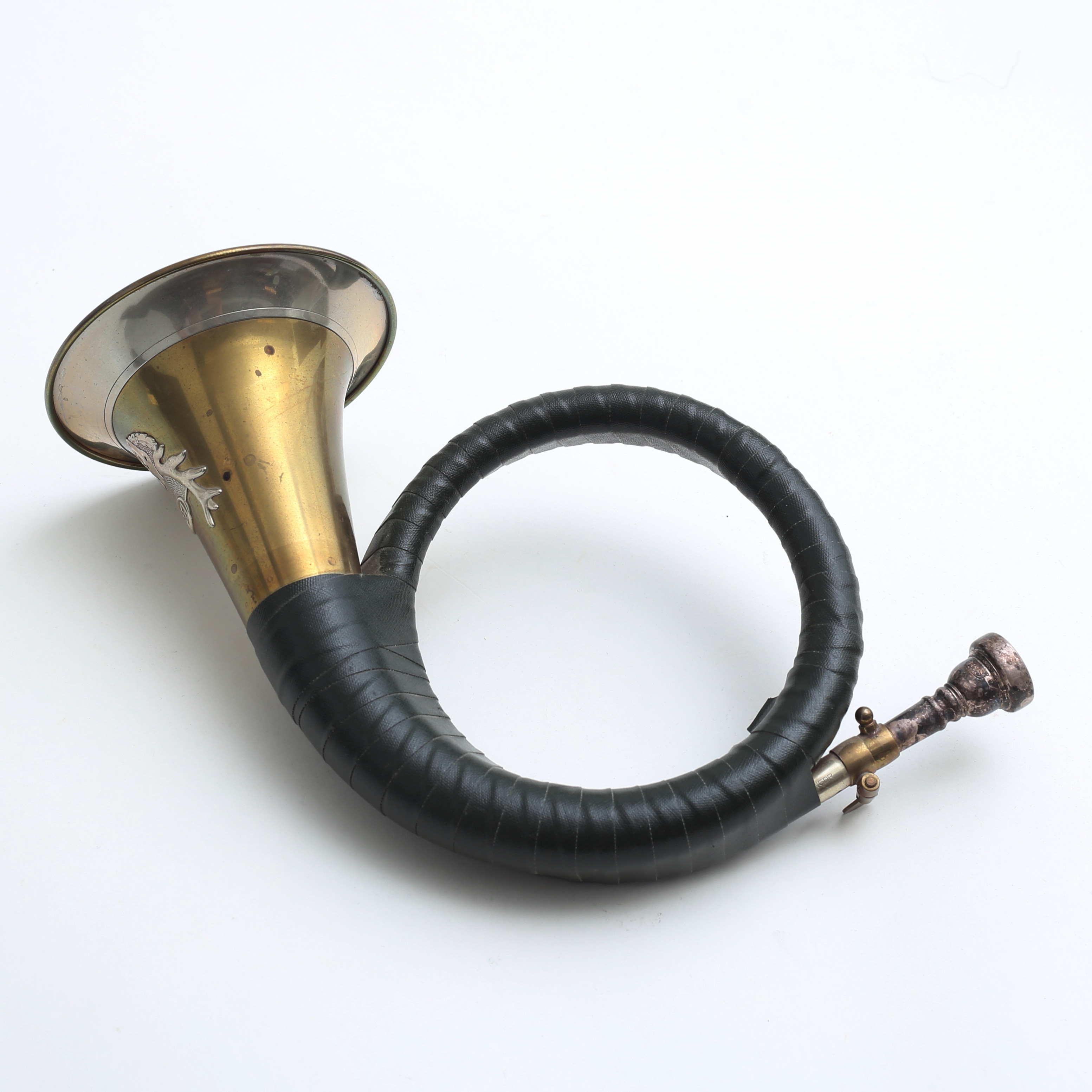 JAKTHORN, B&S, galonlindad mässing, 1900-tal.