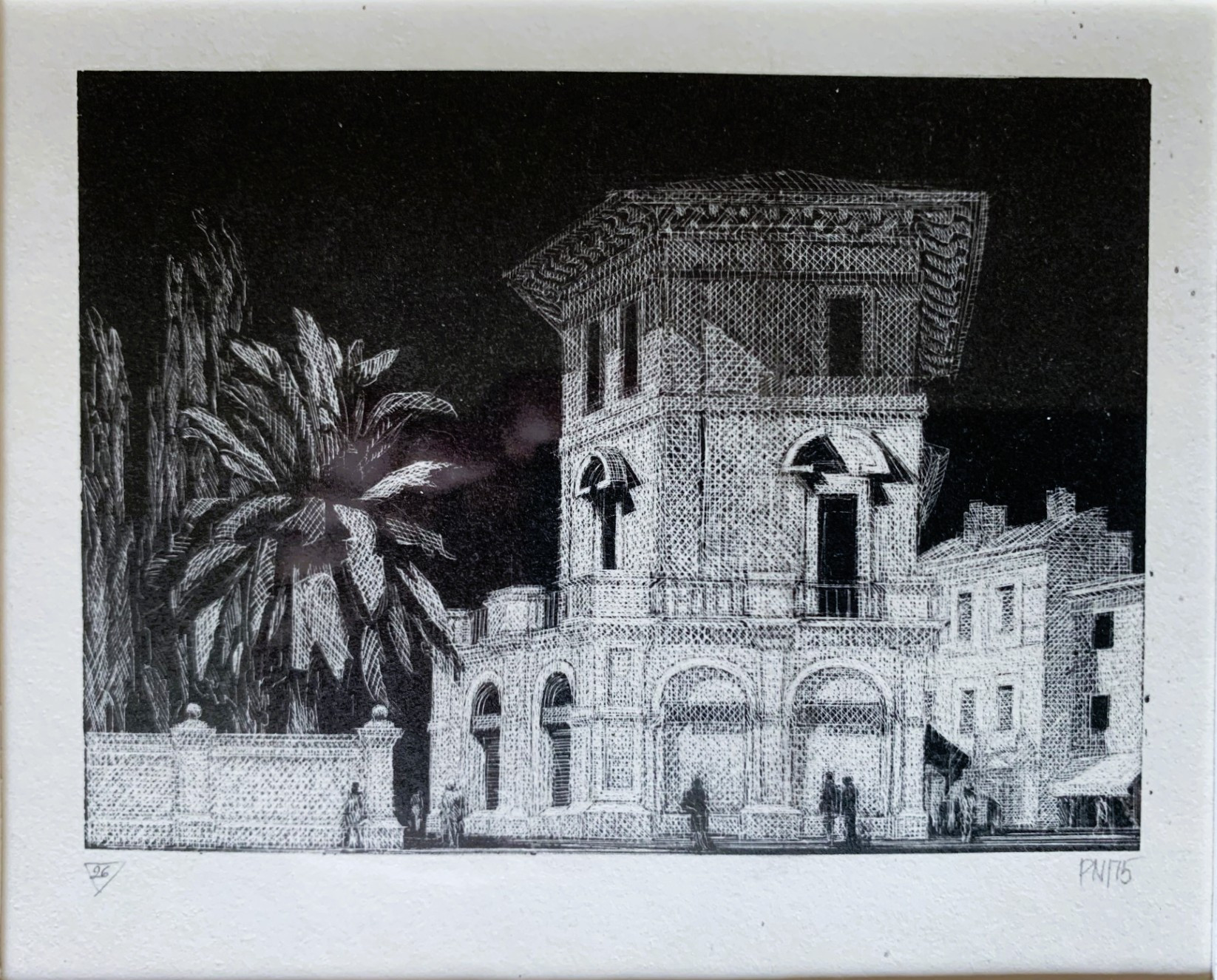 PALLE NIELSEN. GRAFISKT BLAD, "Opus 26", signerad samt daterad.