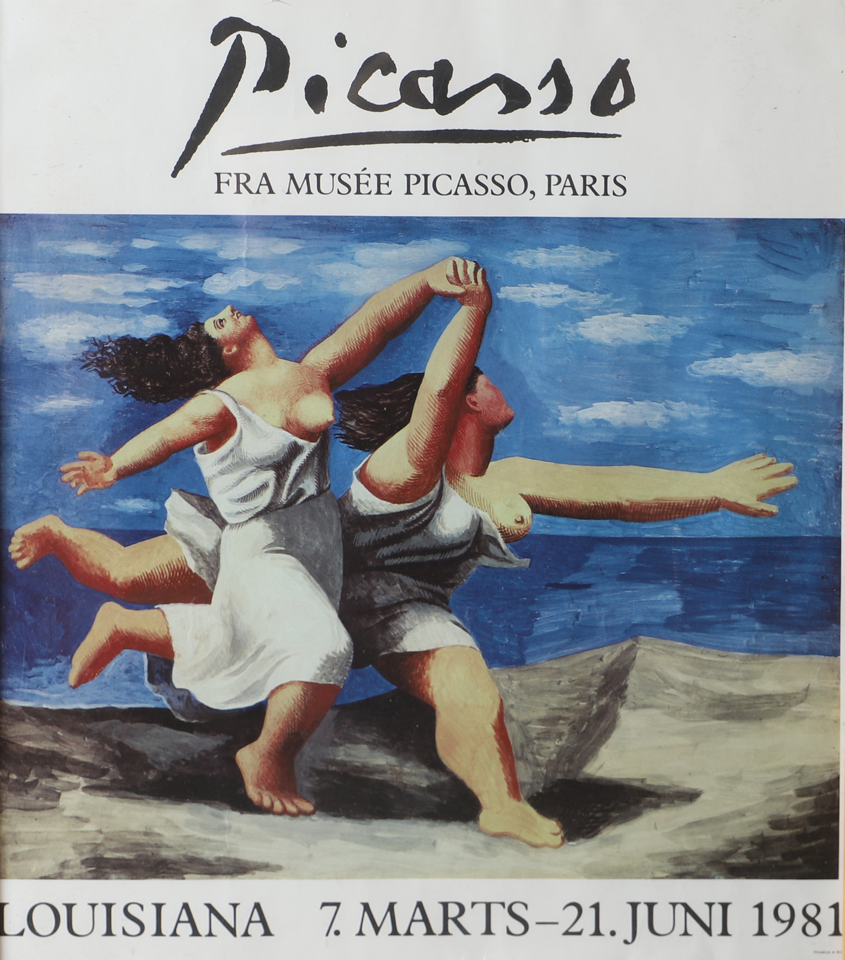 PABLO PICASSO. Utställningsaffisch, Louisiana.