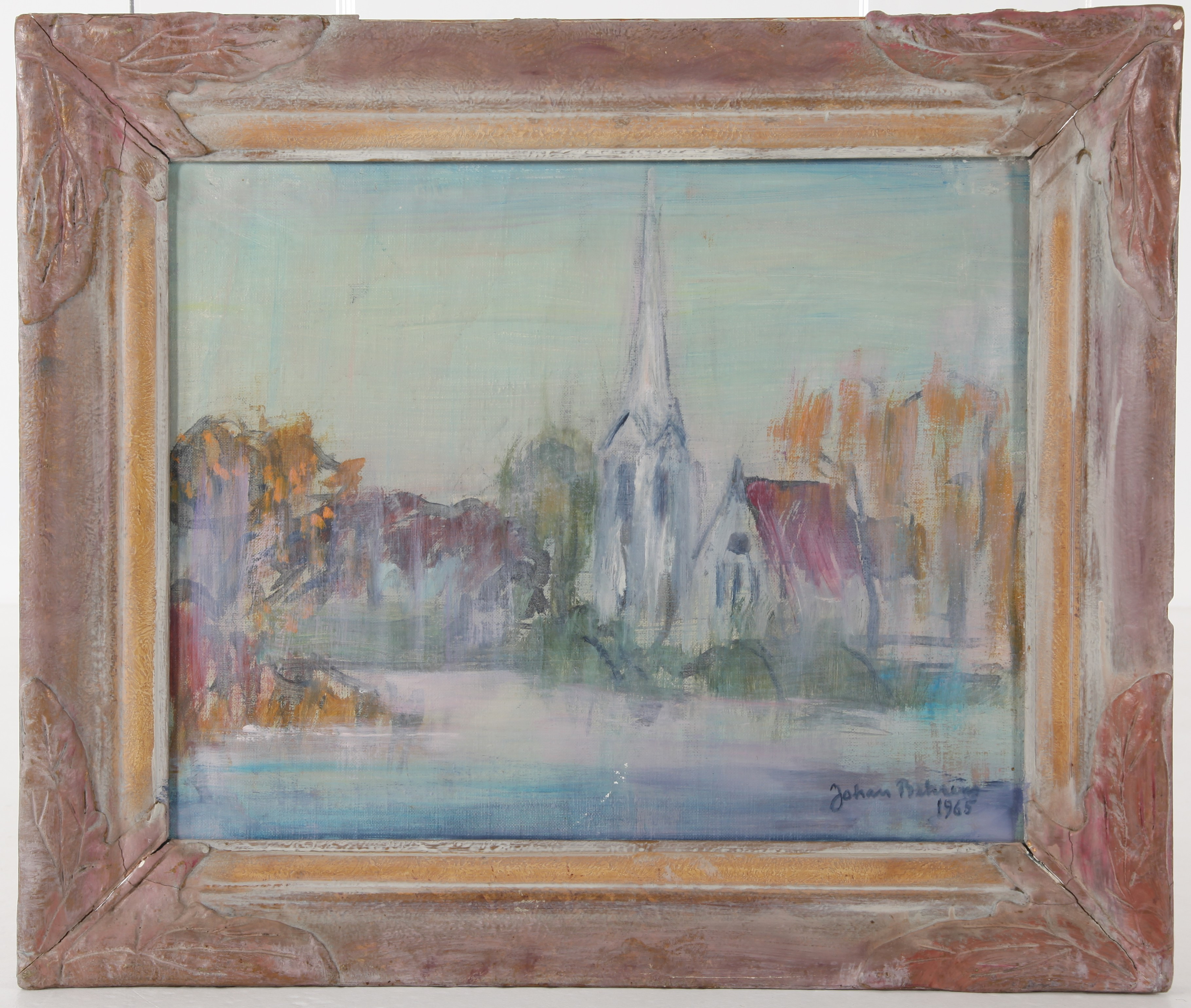 JOHAN BEHRENS. 1904-1967. Olja på duk, Köpenhamn, signerad 1965.