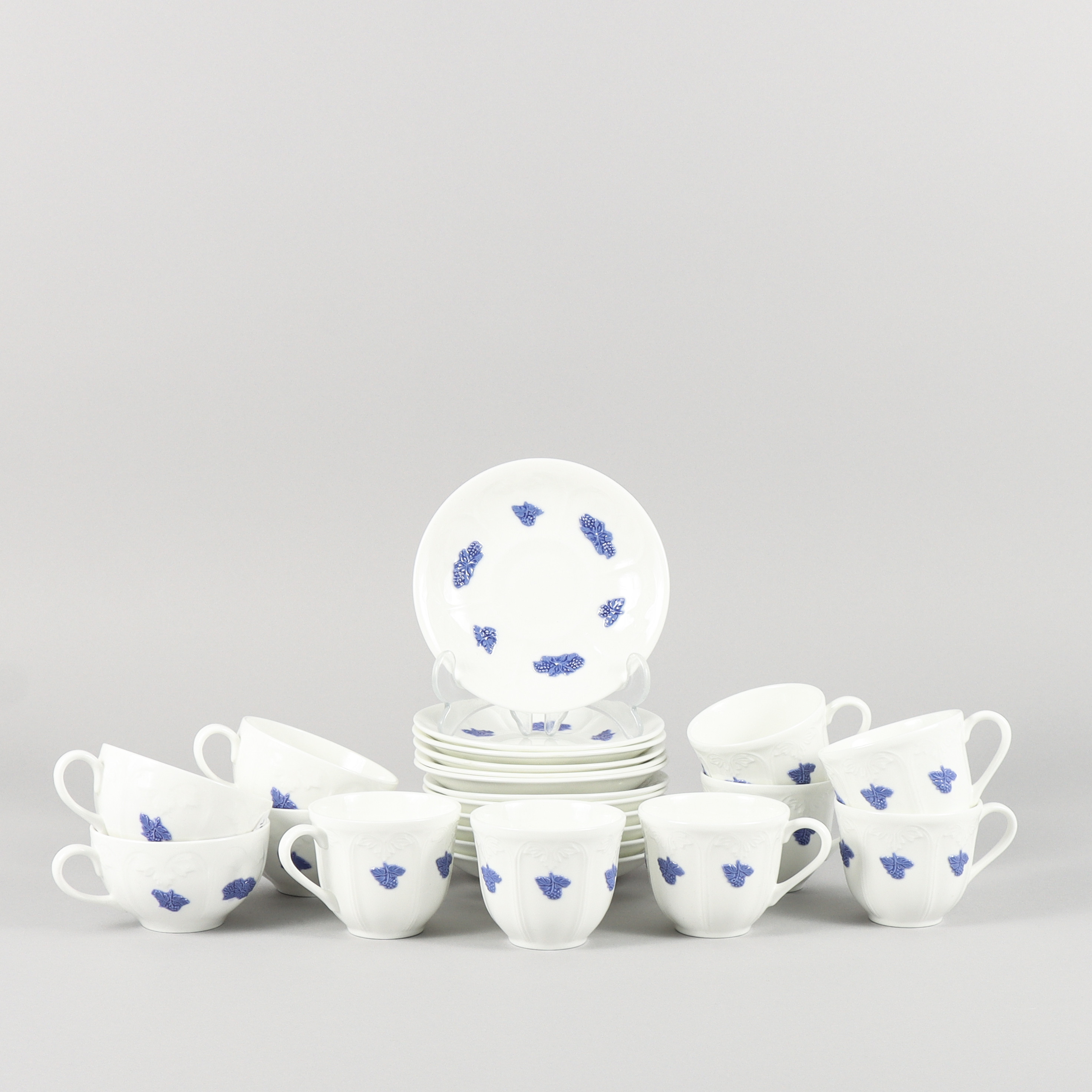 KAFFEPORSLIN Gustavsberg Blå Blom.