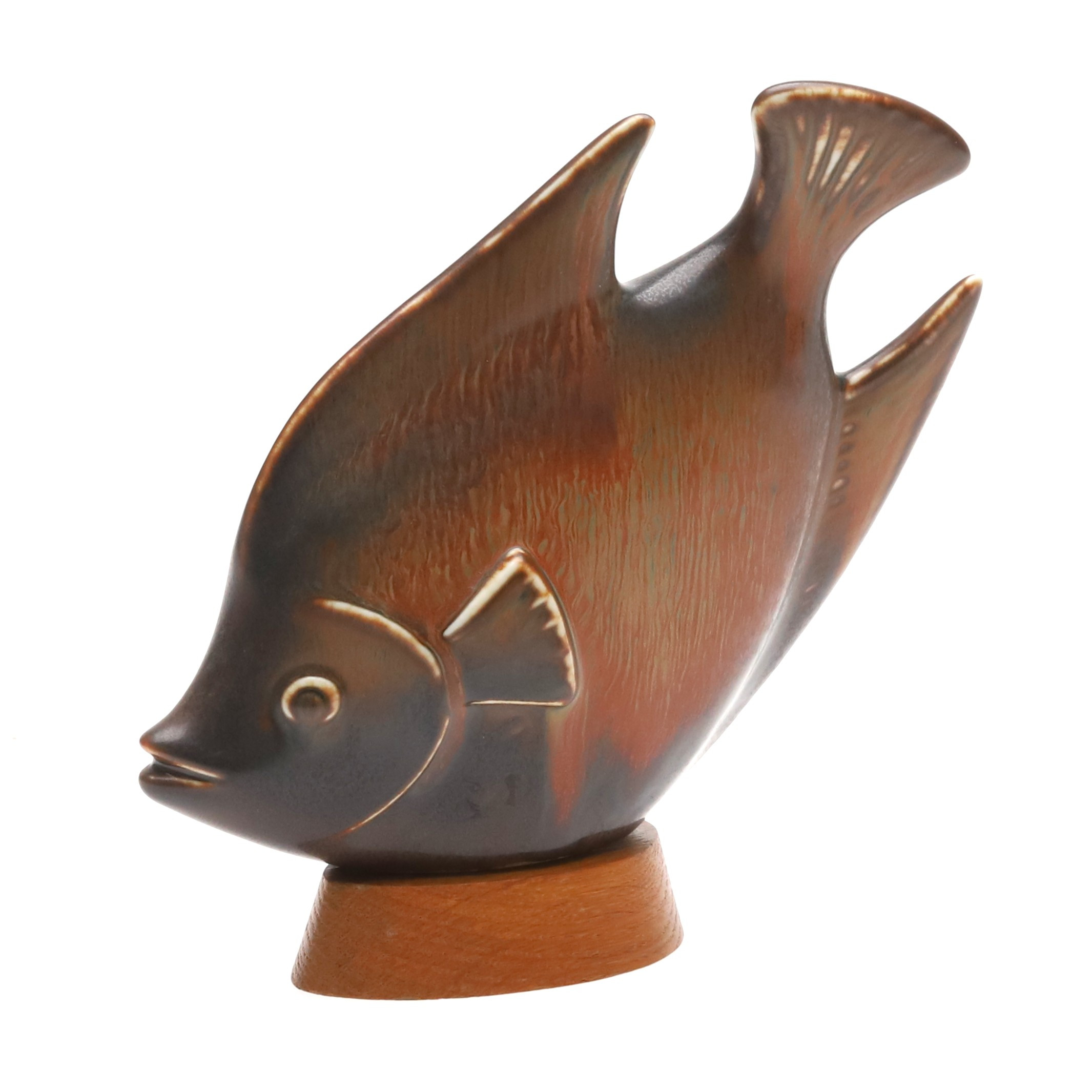 GUNNAR NYLUND. FIGURIN, stengods, Rörstrand, monogramsignerad, Sverige.
