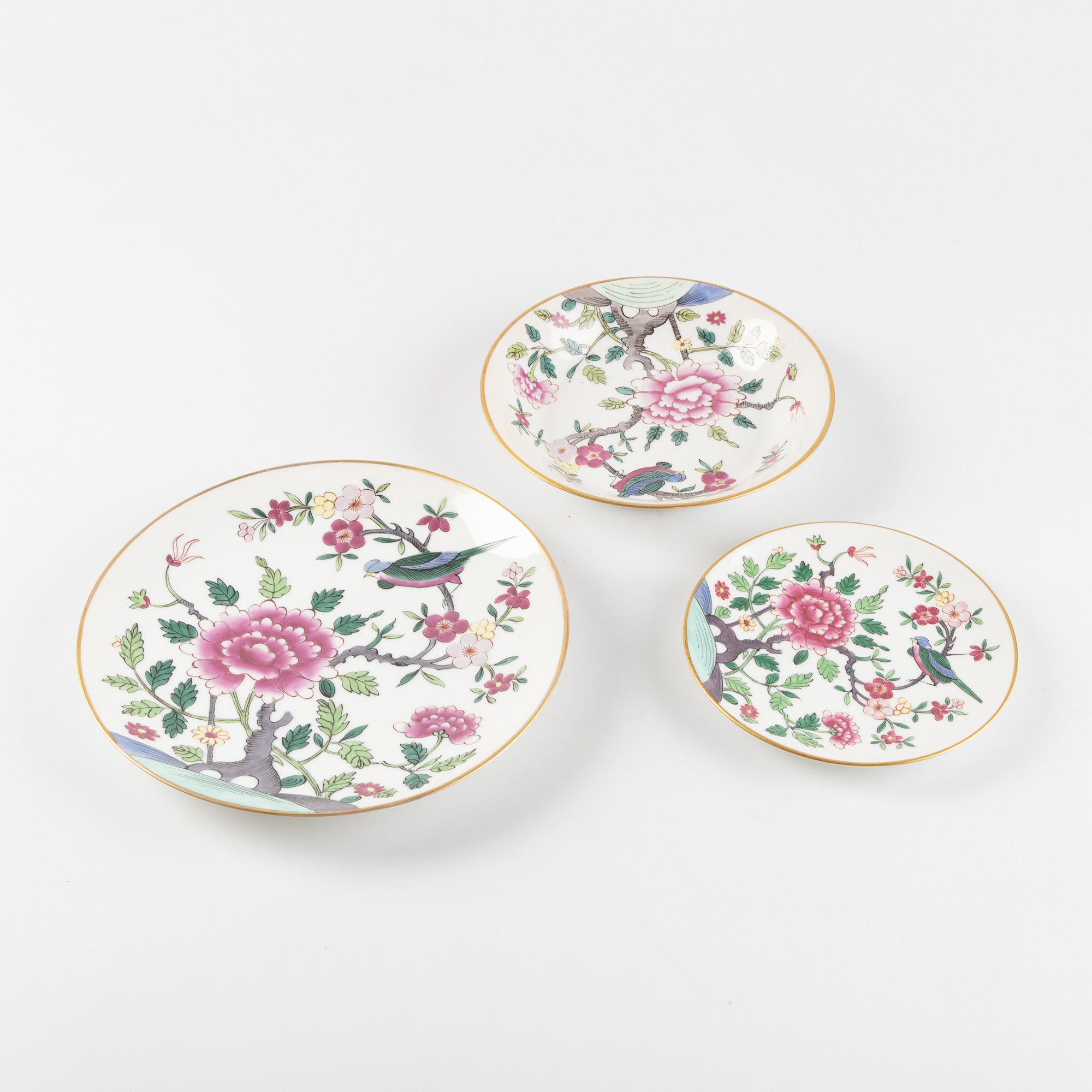 SERVIS, 34 delar, Porcelaine de paris, porslin med dekor av blommor, 1900-talets andra hälft.