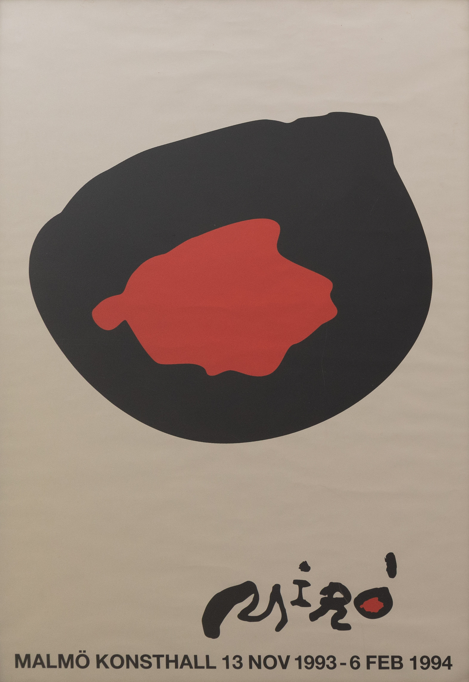 AFFISCH, Miro, Malmö Konsthall 1993-1994, screentryck, osignerad.