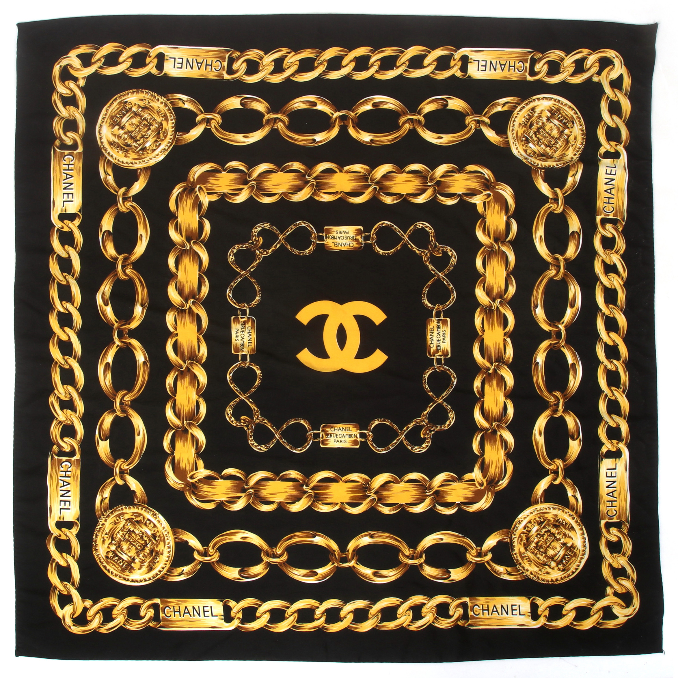 CHANEL, scarf, siden, "31 Rue Cambon".