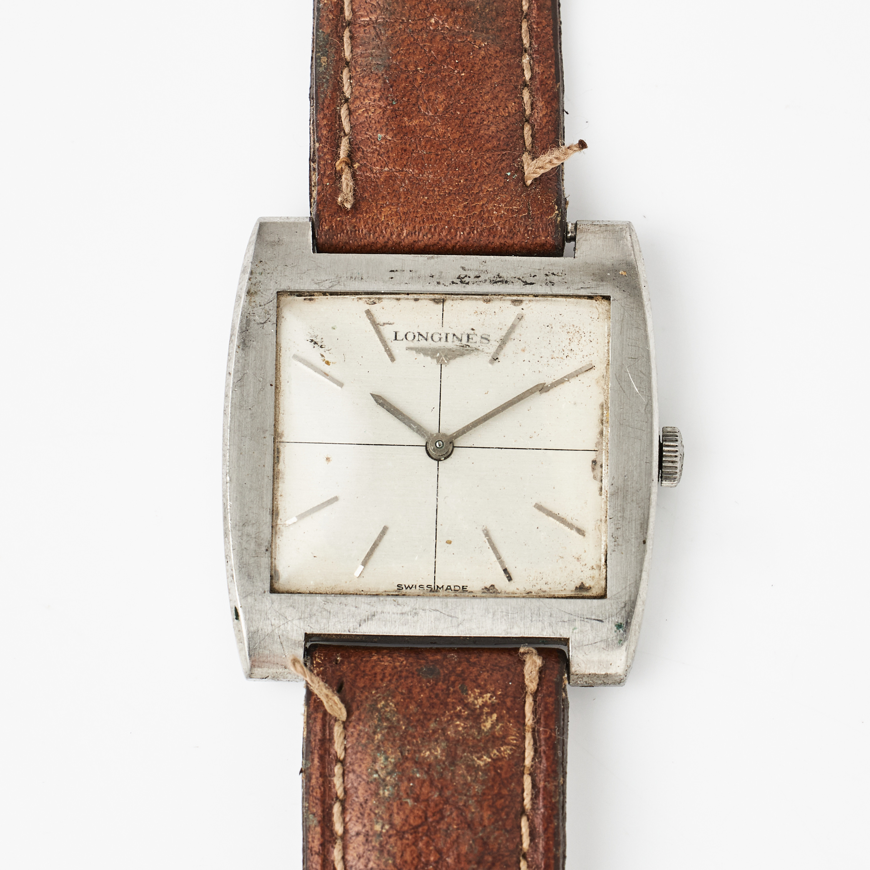LONGINES, armbandsur, 30 x 27 (32) mm, stål, ca 1965.