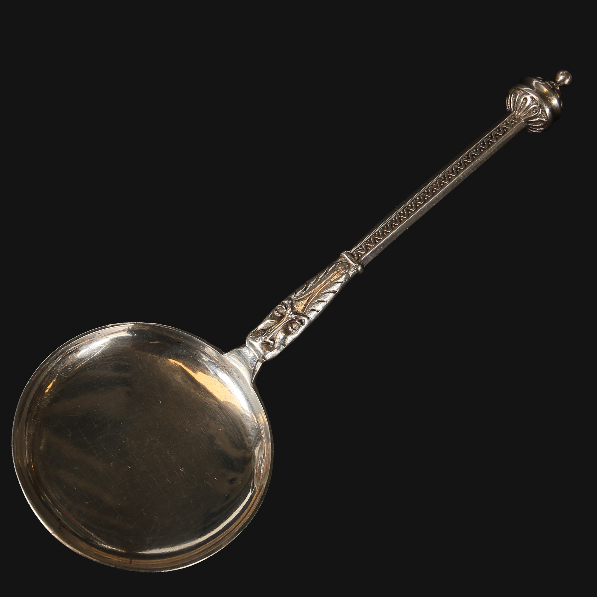 LINSSKED, silver, 830/1000, renässans/barock form. Hertz, Köpenhamn, Danmark, år 1892. Totalvikt, 34,3 gram.