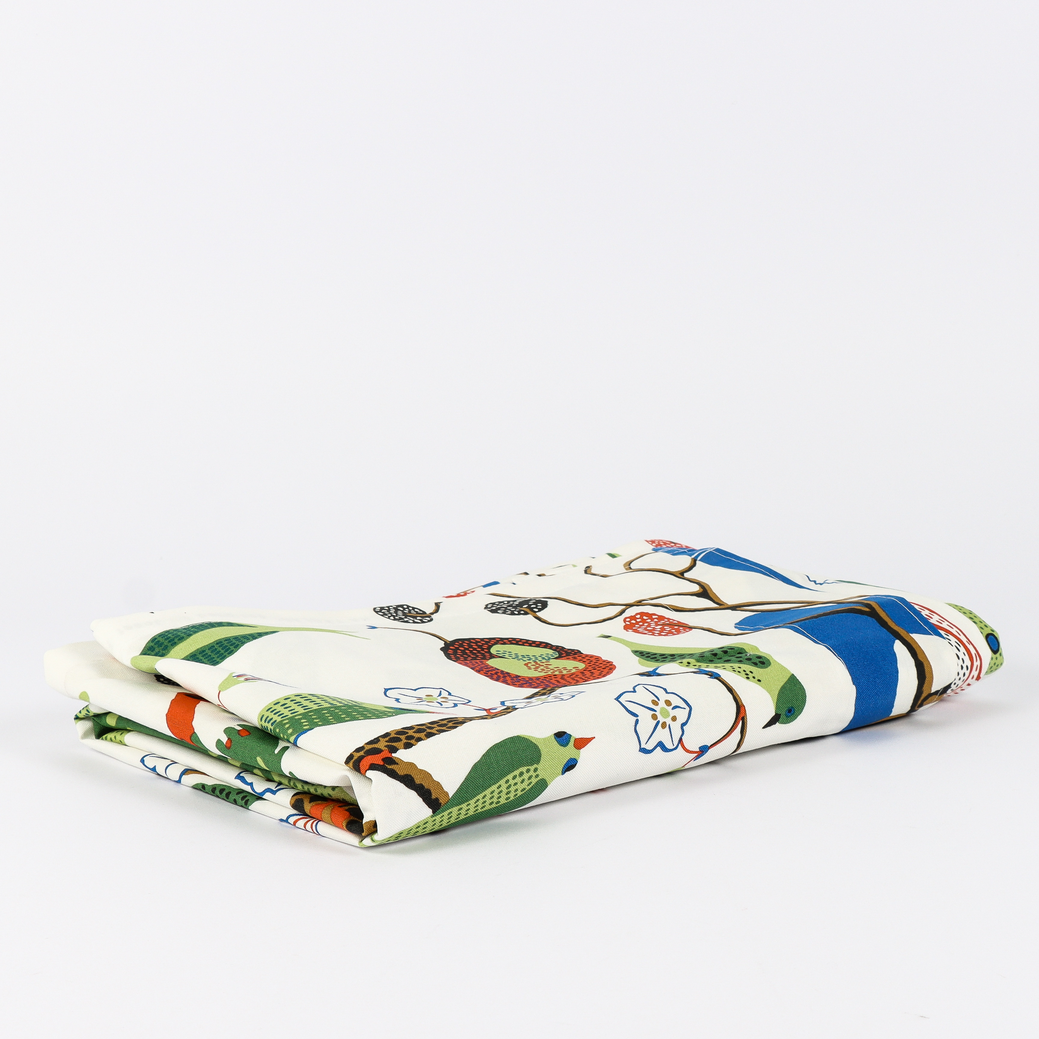 JOSEF FRANK. Gardin, bomull, "Gröna Fåglar", Firma Svenskt Tenn, formgivet 1940-tal.