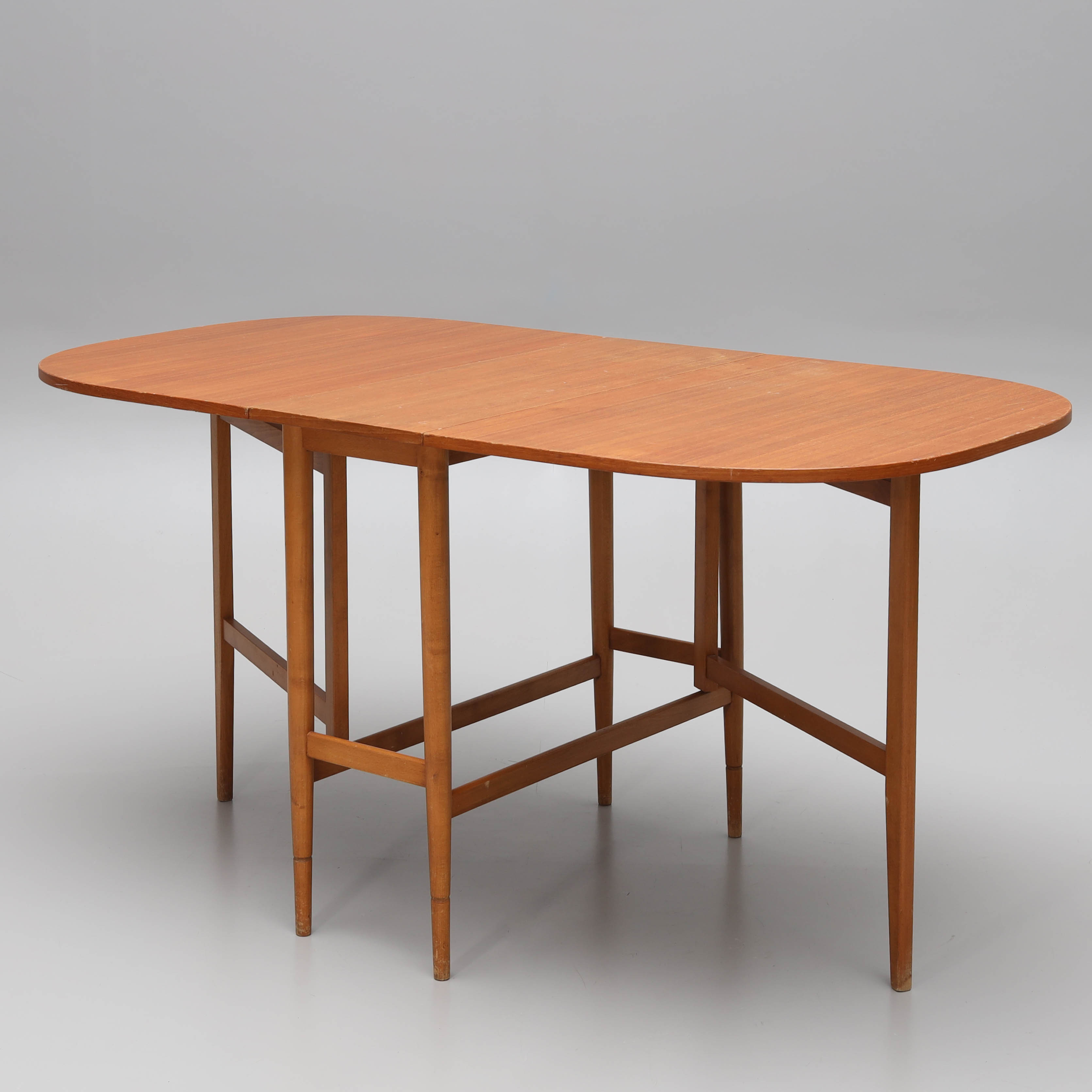 SLAGBORD, teakfanér, 1950/60-tal.