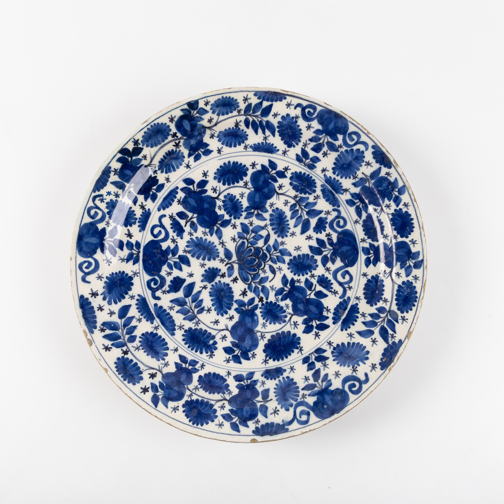 FAT, Delft, Holland, fajans, blåvit dekor, 17/1800-tal.