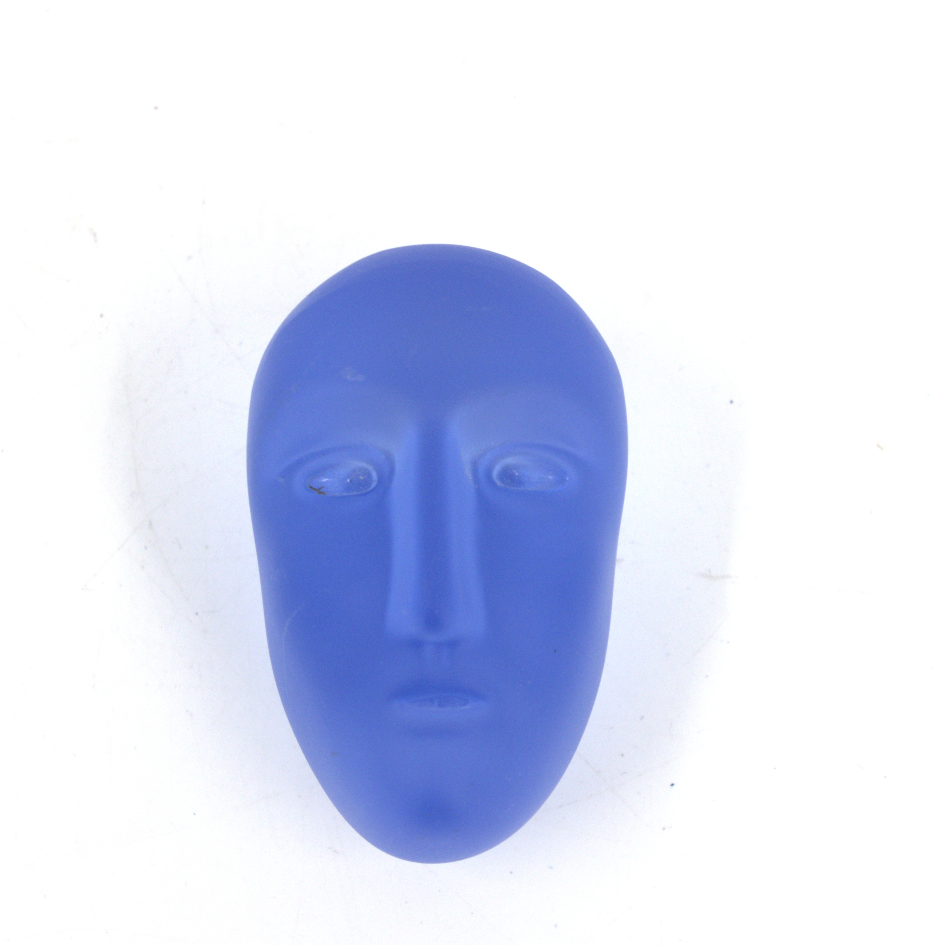 BERTIL VALLIEN. Skulptur, "Brains", blåtonat glas, osignerad, Kosta Boda.