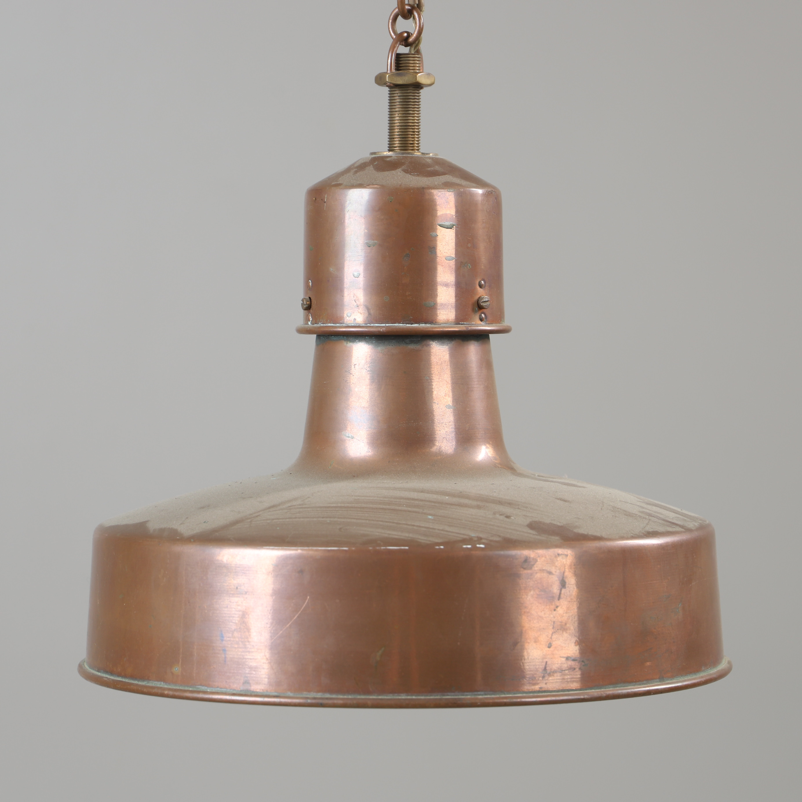 TAKLAMPA, koppar, 1900-talets andra hälft.