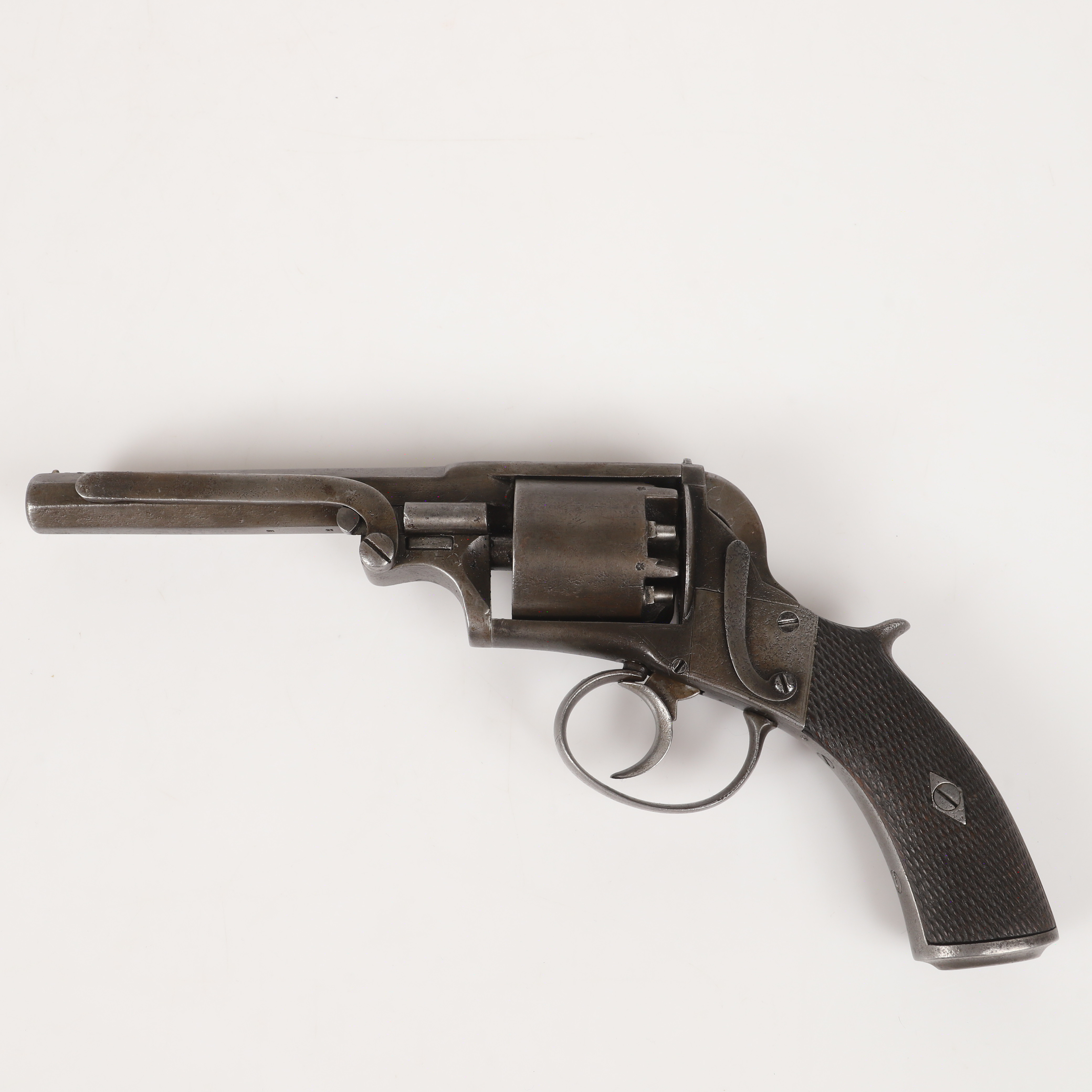 SLAGLÅSREVOLVER, brittisk, Webley-Bentley-typ, 1800-talets mitt.