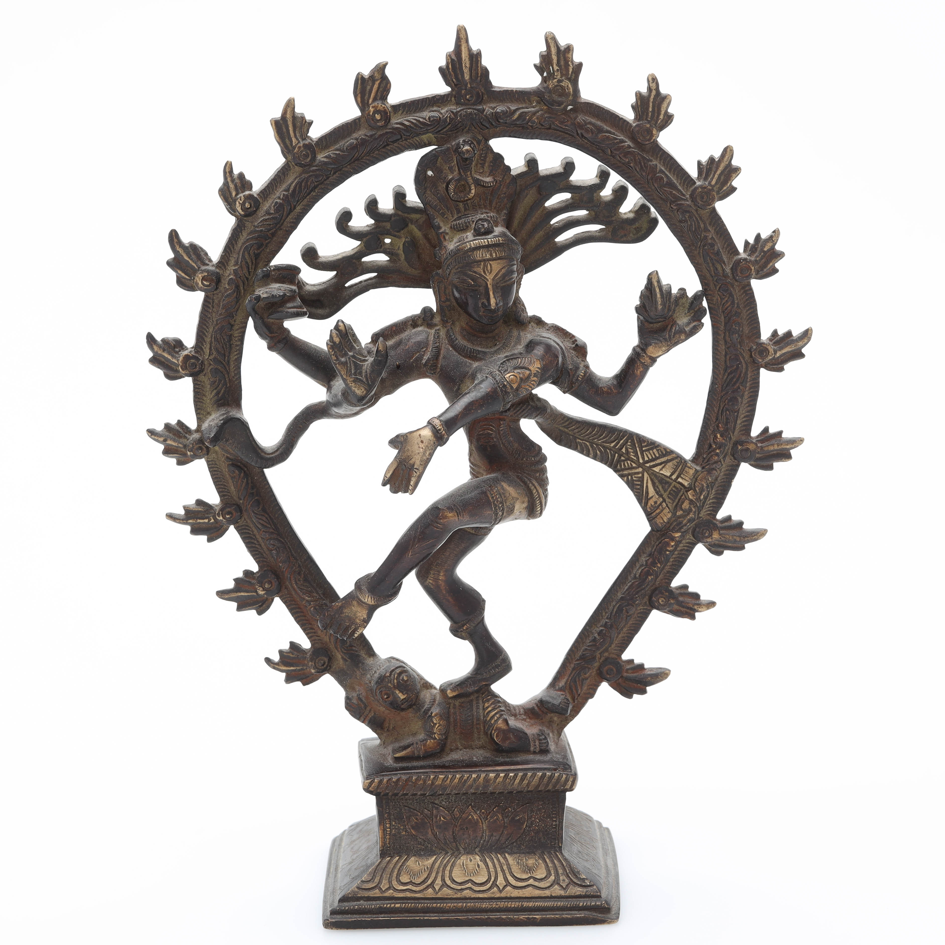 SKULPTUR, koppar, "Shiva", 1900-tal.