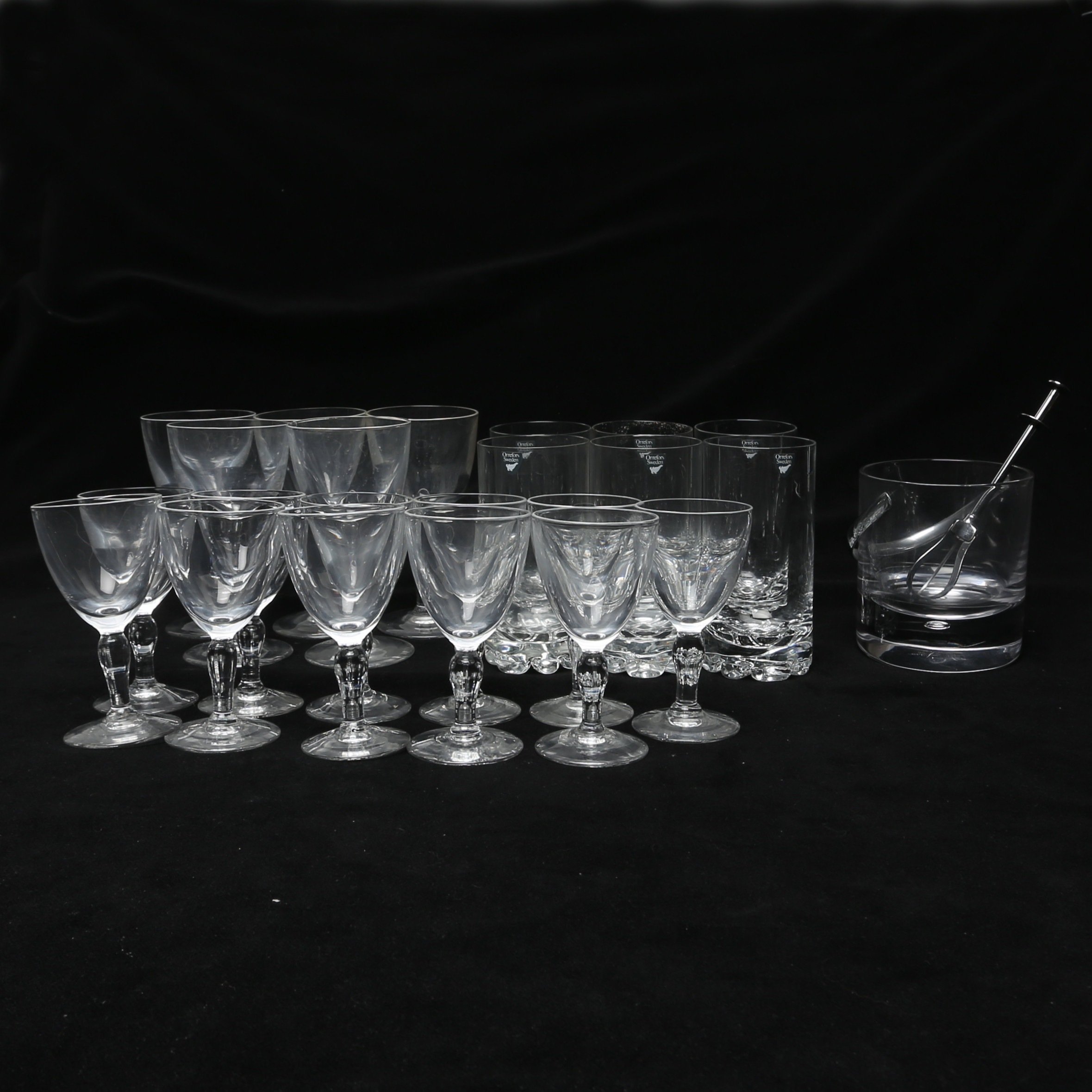 SERVISGLAS, olika sorter, 22 st, plus ISHINK.