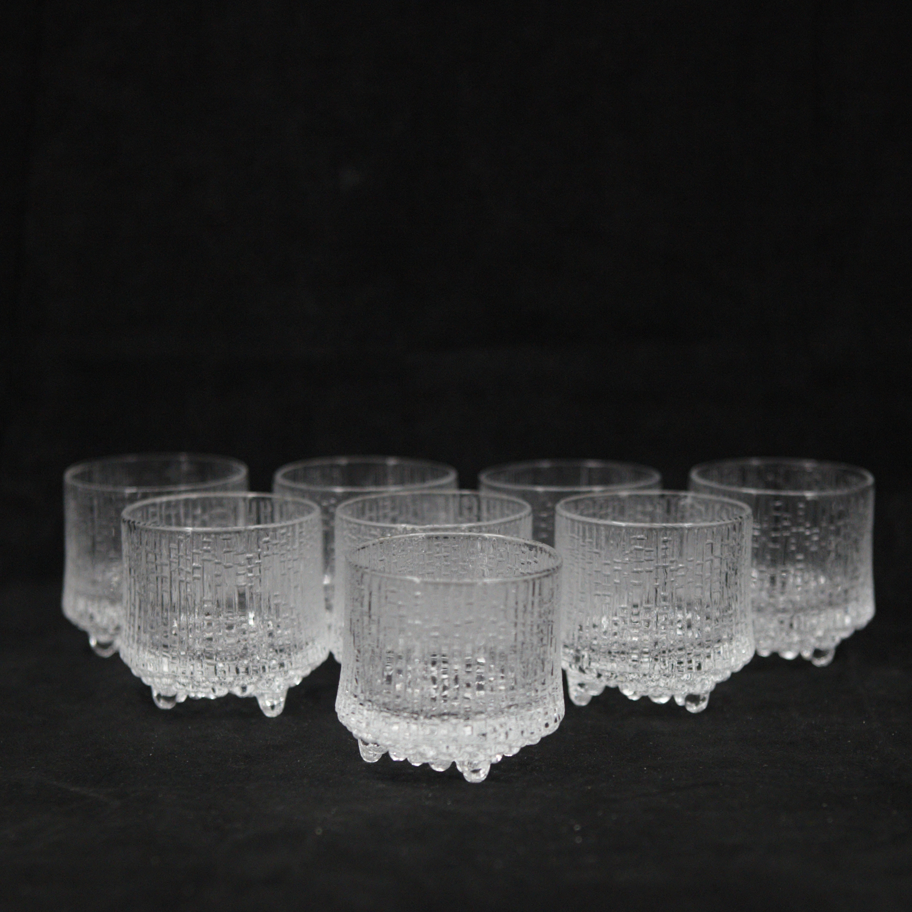 TAPIO WIRKKALA. Selterglas, 8 st, "Ultima Thule", glas, Iittala, Finland.