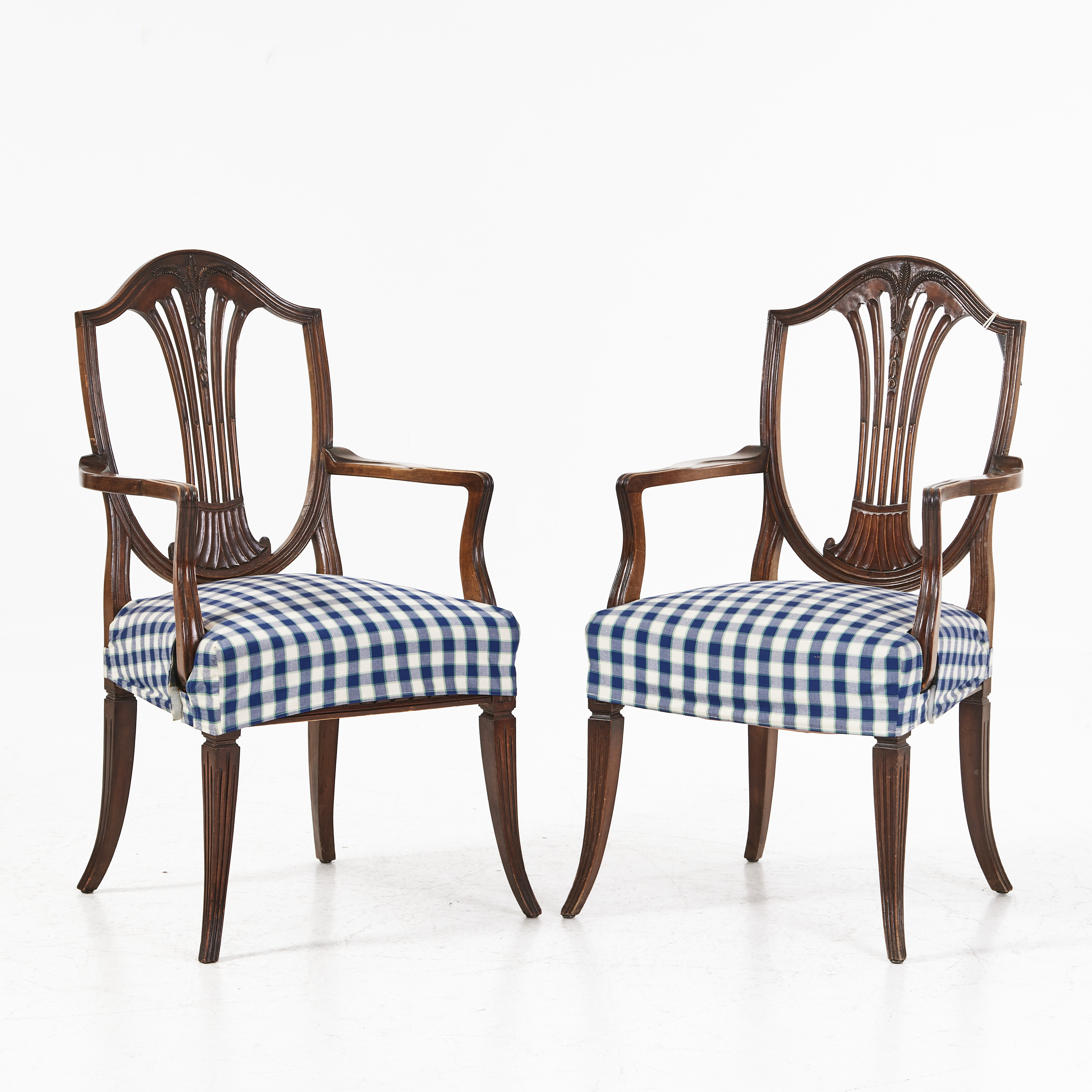 KARMSTOLAR, 1 par, gustaviansk stil, 1900-tal.