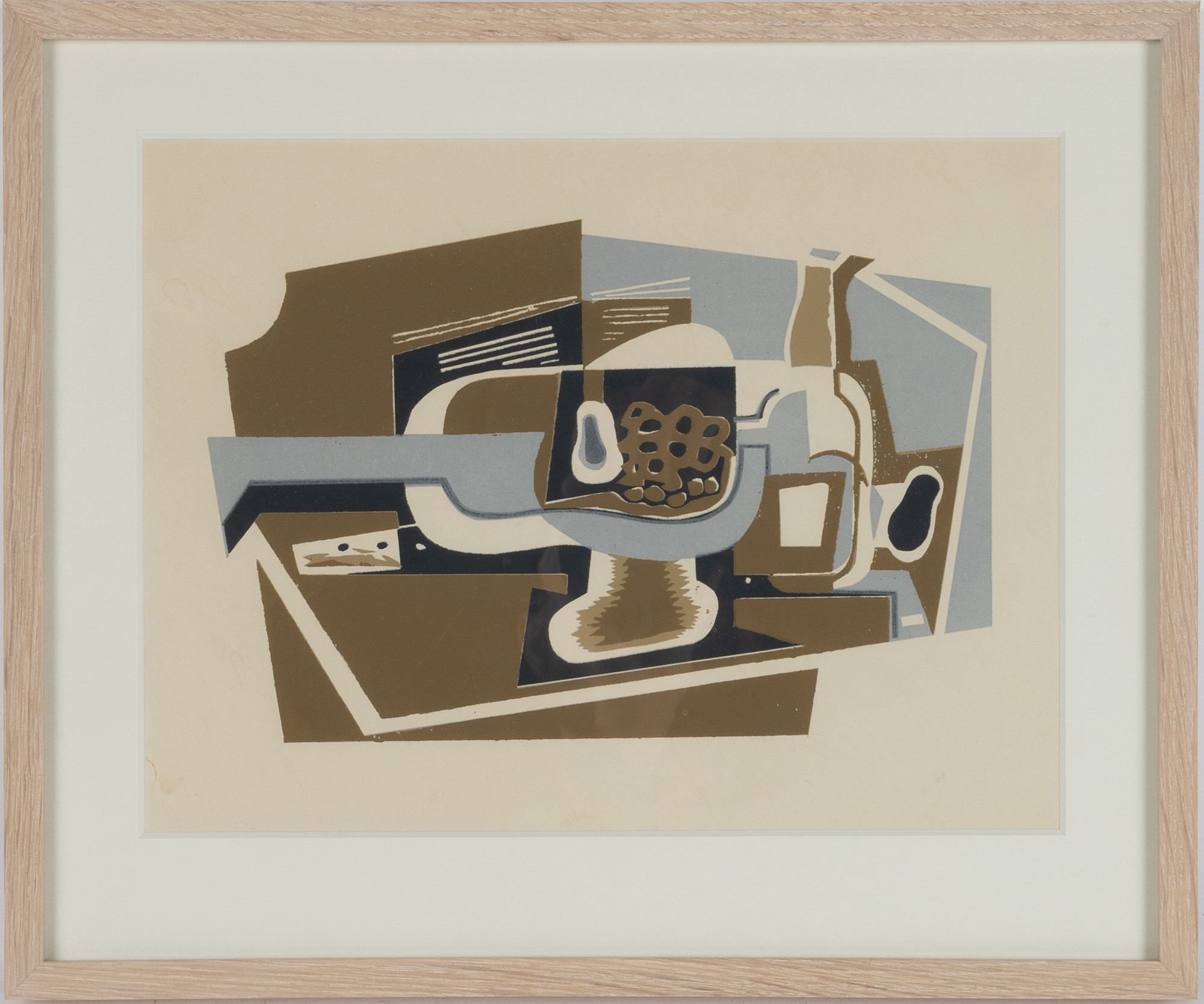 JUAN GRIS (SPANIEN  (1887-1927). EFTER. "Nature morte", (1922), grafiskt blad.