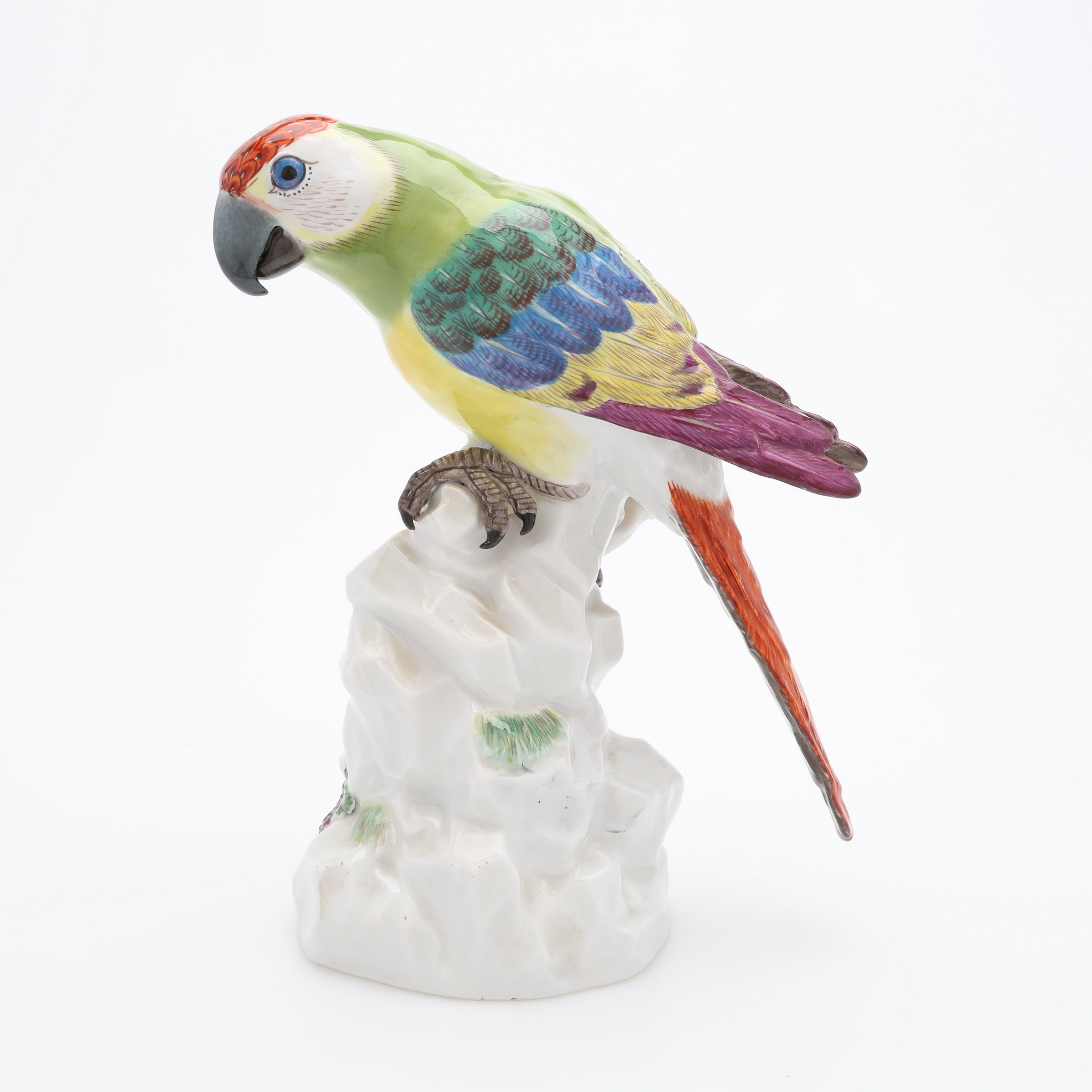 FIGURIN, PORSLIN, PAPEGOJA, MEISSEN, 1900-TAL.