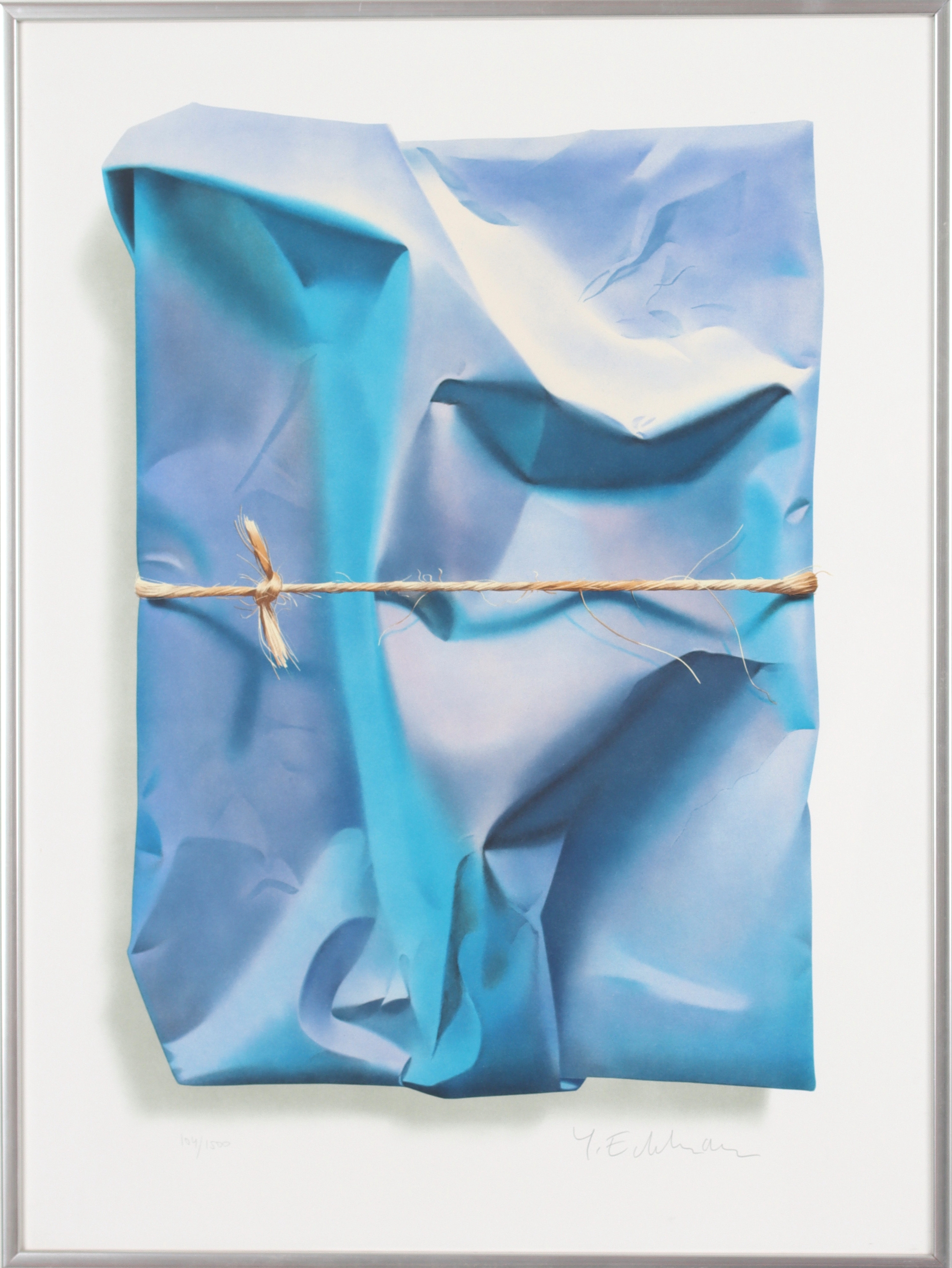 YRJÖ EDELMANN. "Stringed Blue and Grey Ocean", litografi, signerad och numrerad 104/1500.