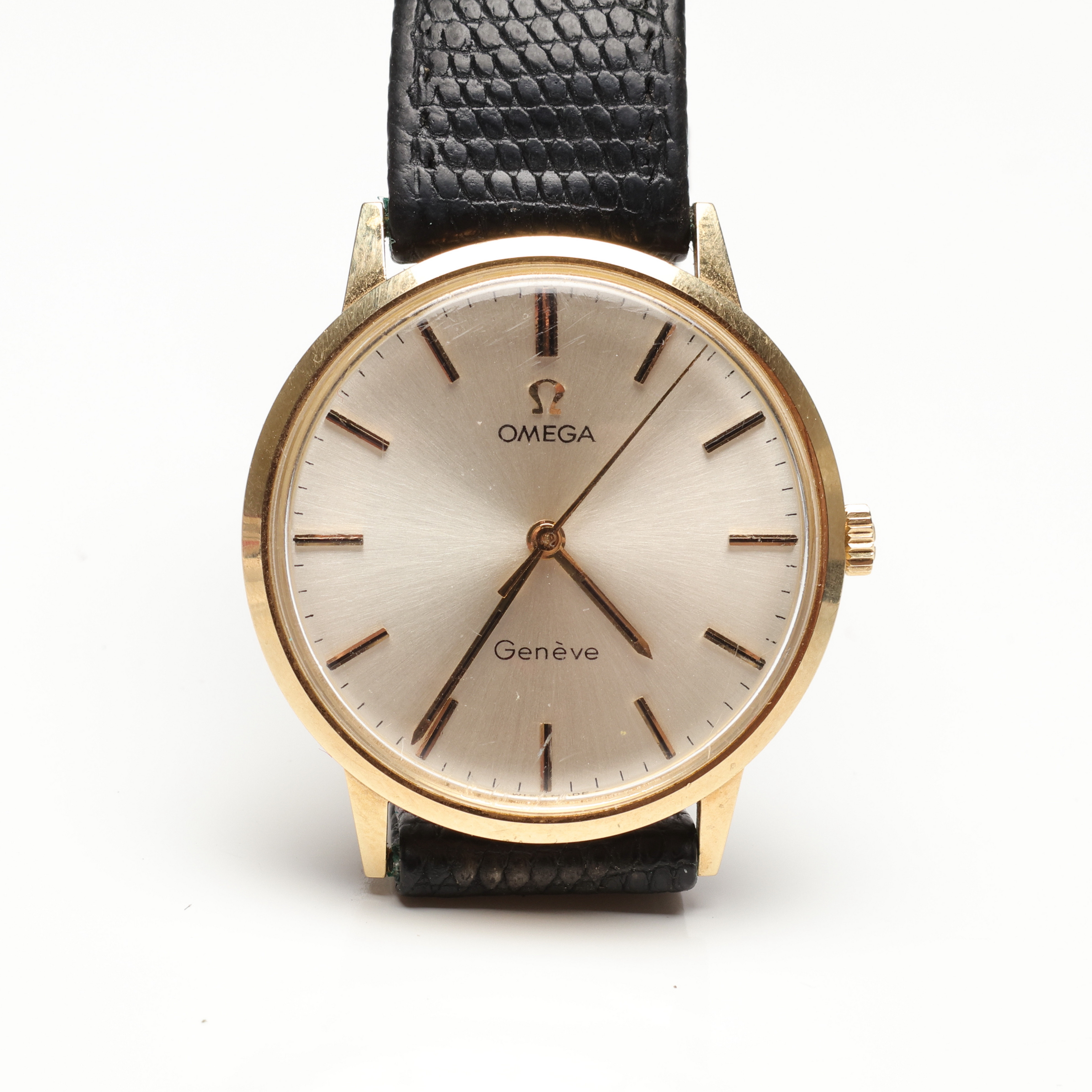 ARMBANDSUR, manuell, guld, 14k, ca 33 mm, Omega.
