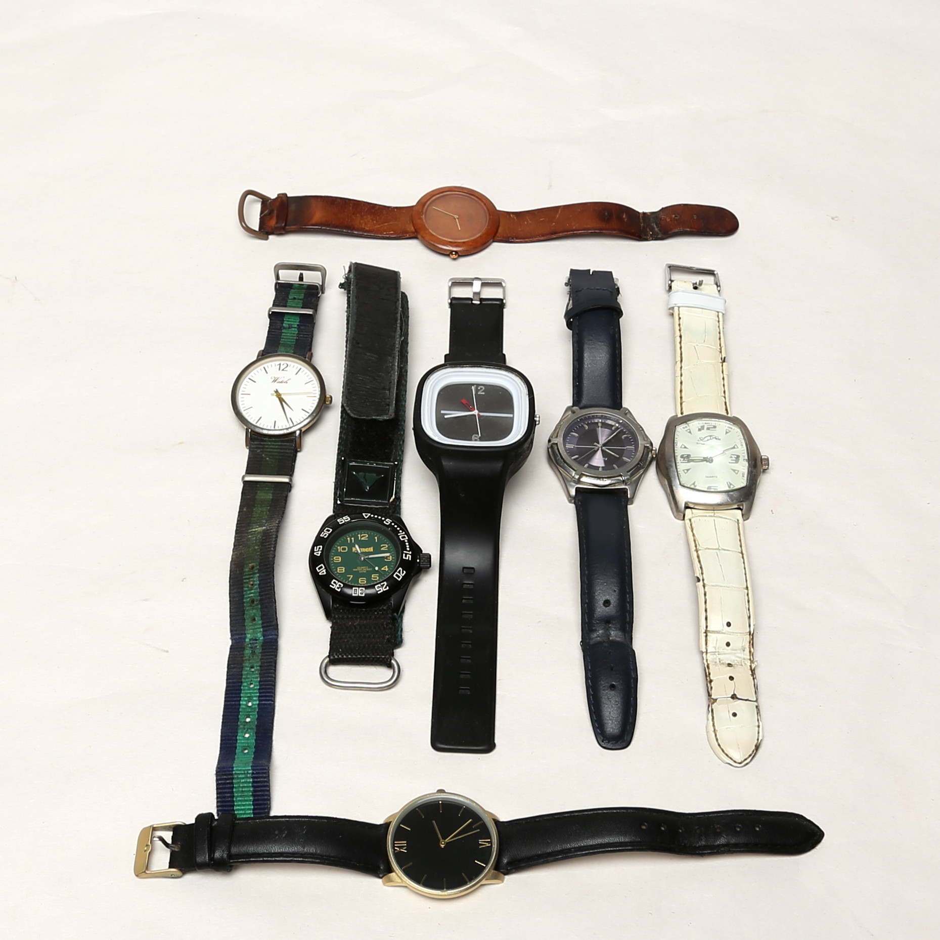 ARMBANDSUR, 7 st, bland annat Tissot.