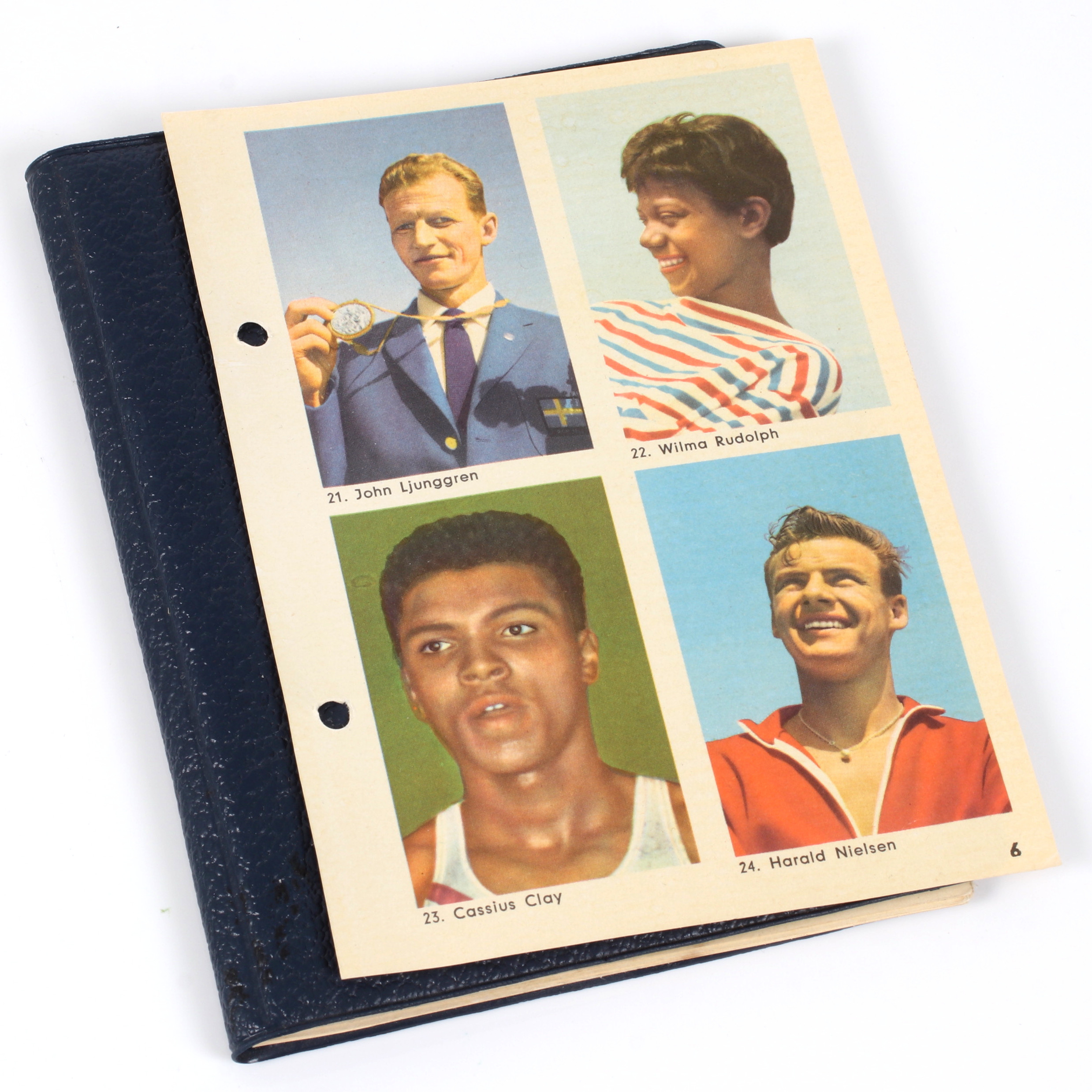 IDOLKORT, "Sportens stjärnor", ca 48 bilder, bl.a Cassius Clay och Floyd Patterson, Hemmets Journal, 1960-tal.