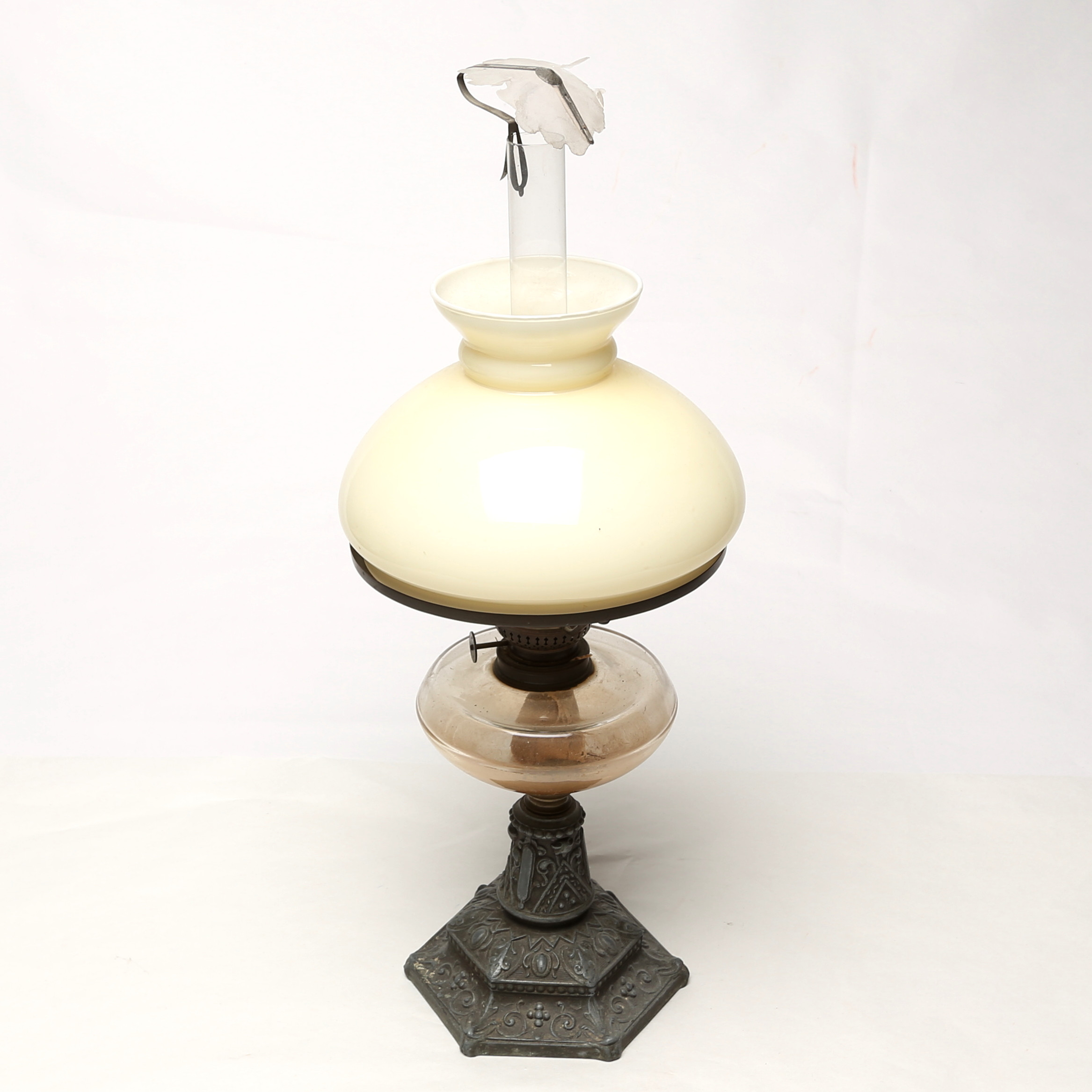 BORDSFOTOGENLAMPA, metall/glas, i delar.