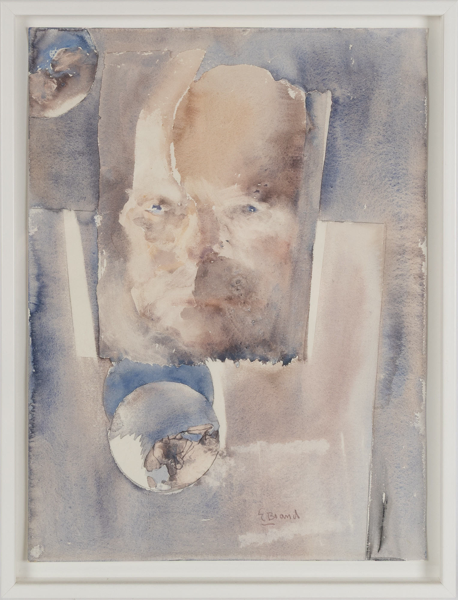 ERLAND BRAND (1922-2020). Komposition, akvarell på papper.