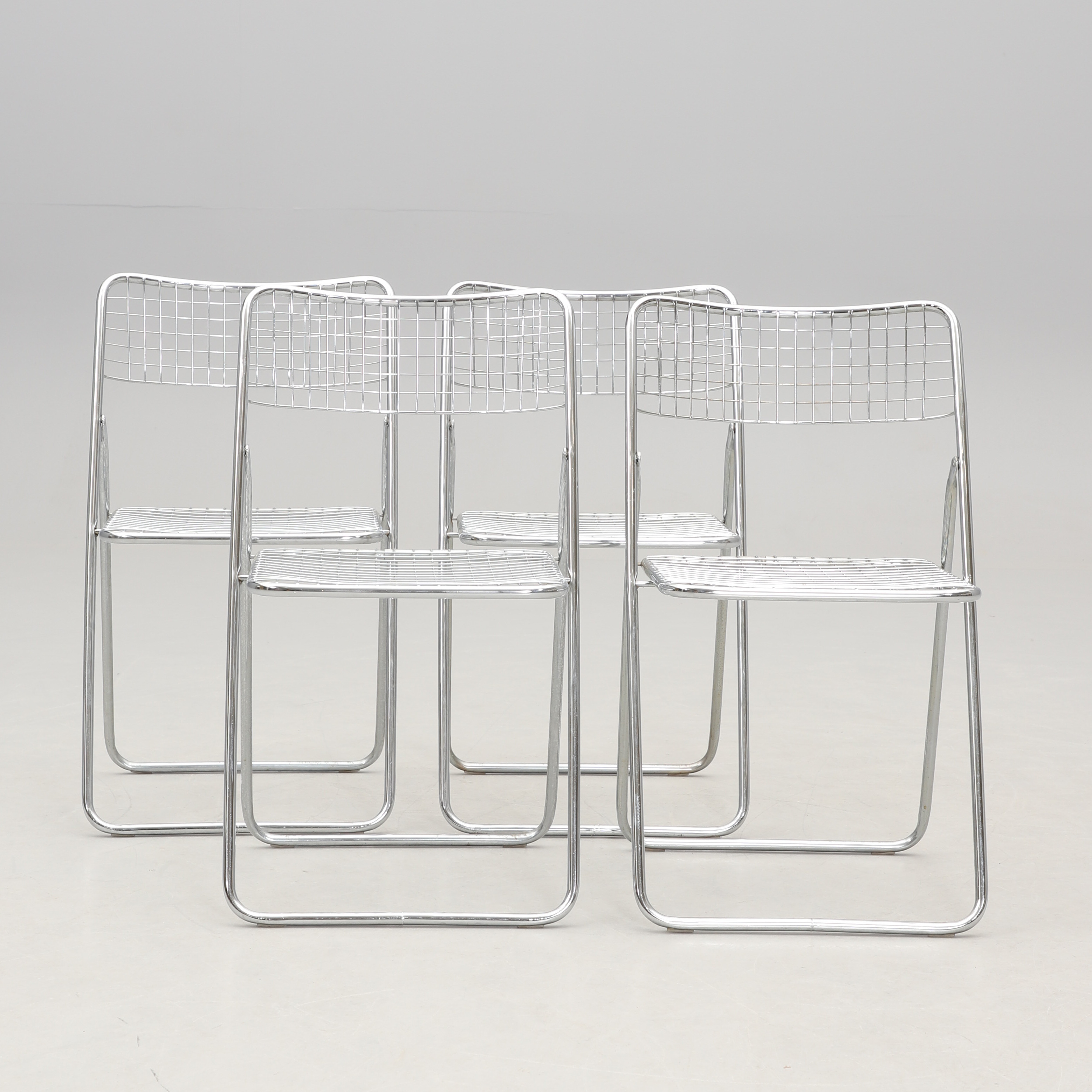 NIELS GAMMELGAARD. Fällstolar, 4 st, "Tednet", IKEA.