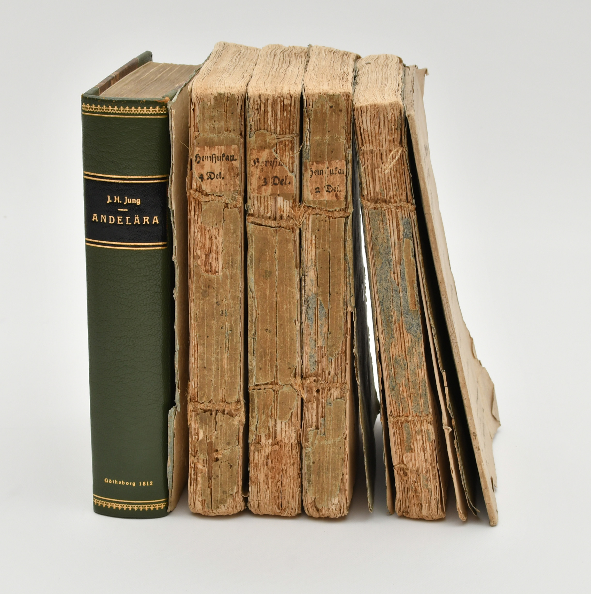 J H Jung: Andelära, Hemsjukan, Bref. 3 arbeten.