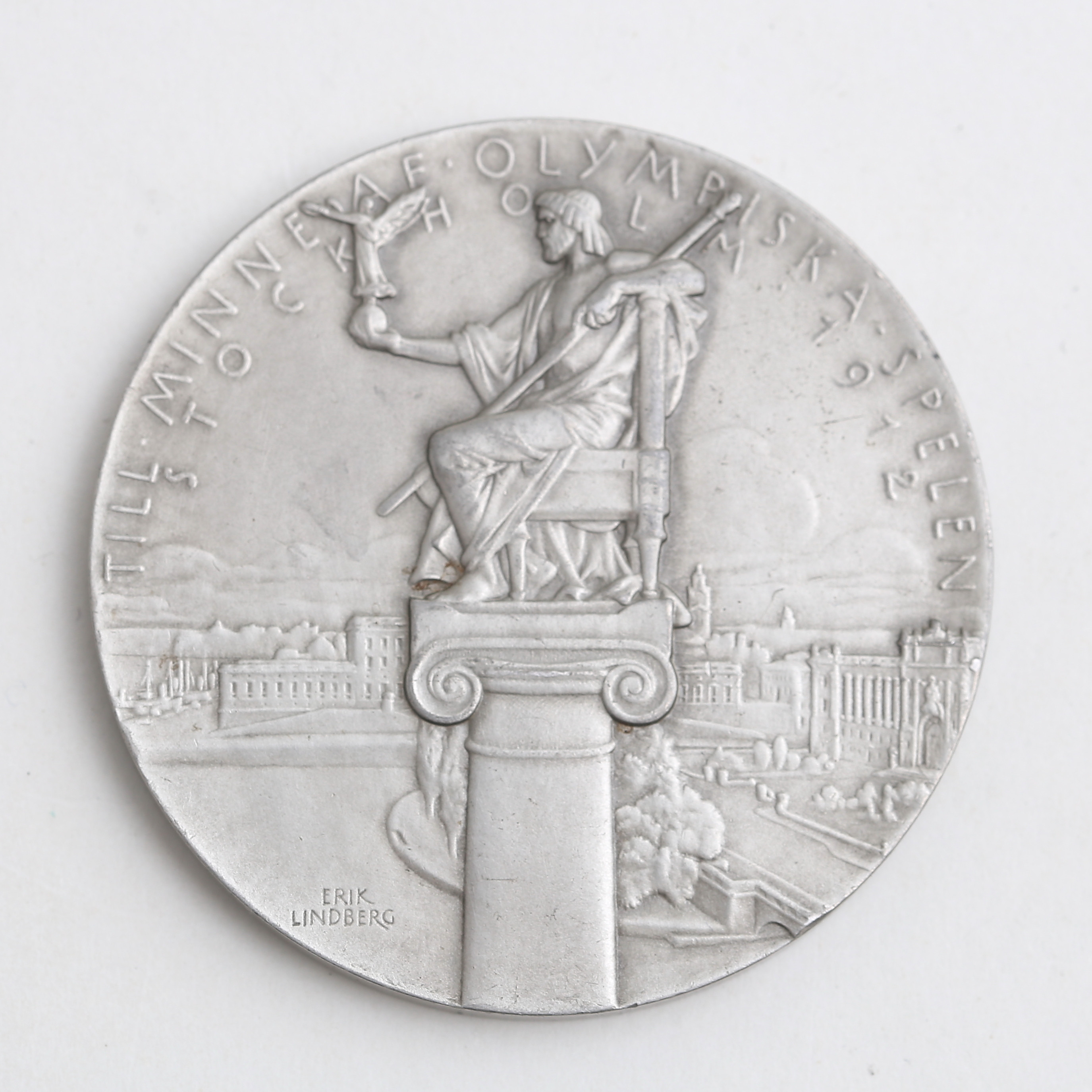 MEDALJ, Till minne af olympiska spelen, Stockholm 1912.