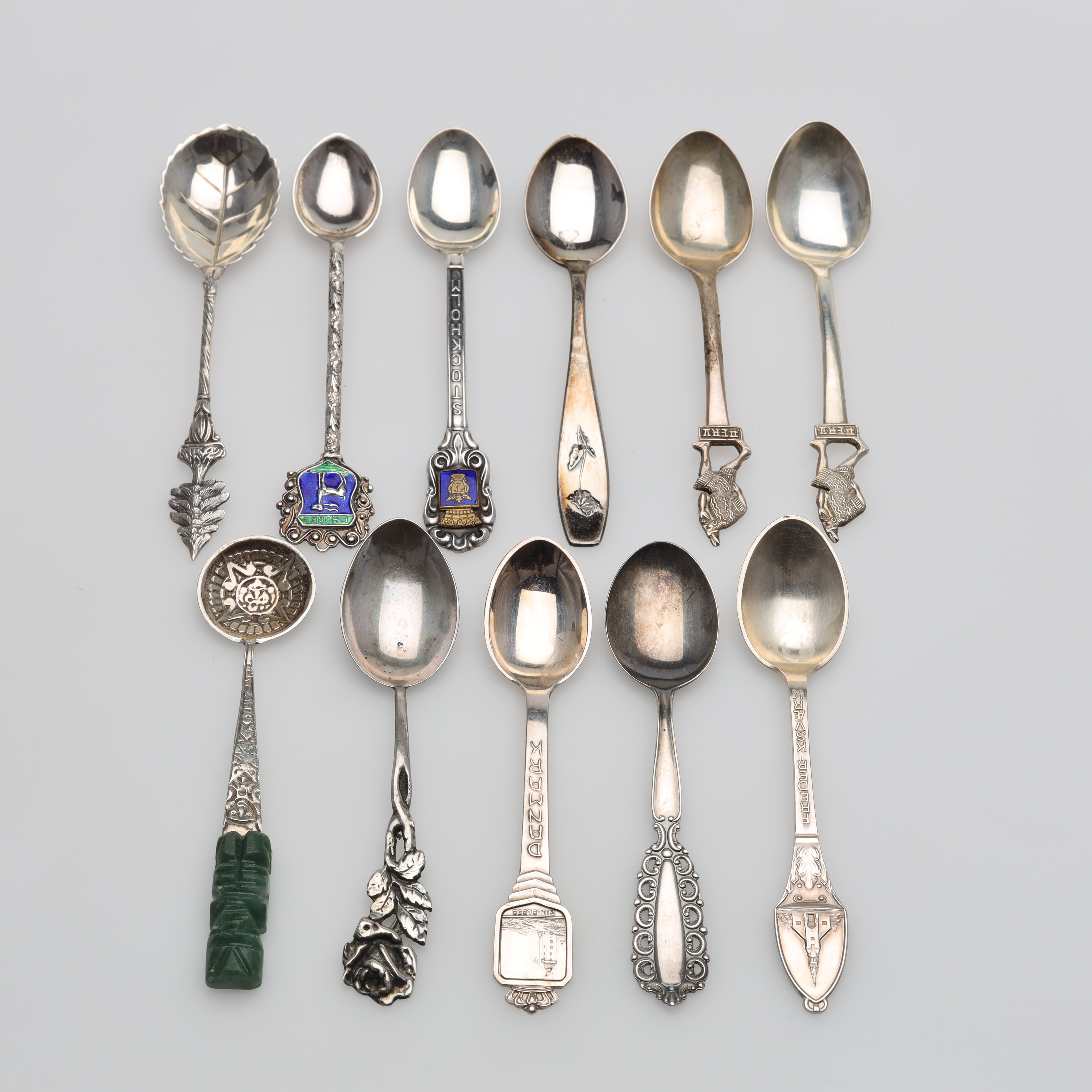 KAFFESKEDAR 11 stycken silver bruttovikt ca 112,5 gram.