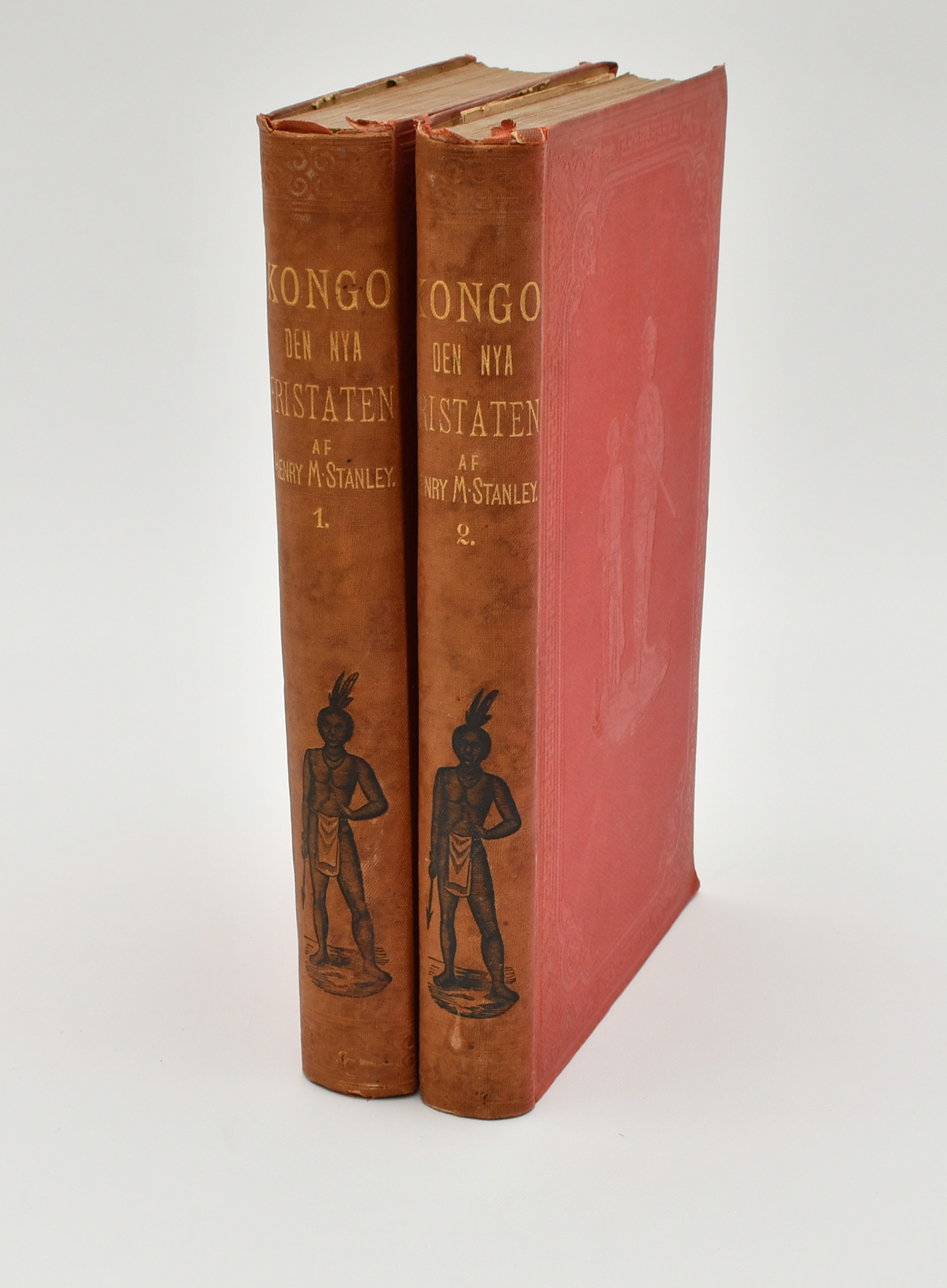 Kongo : den nya fristaten i de svartes verldsdel, 2 volymer. Henry M. Stanley.