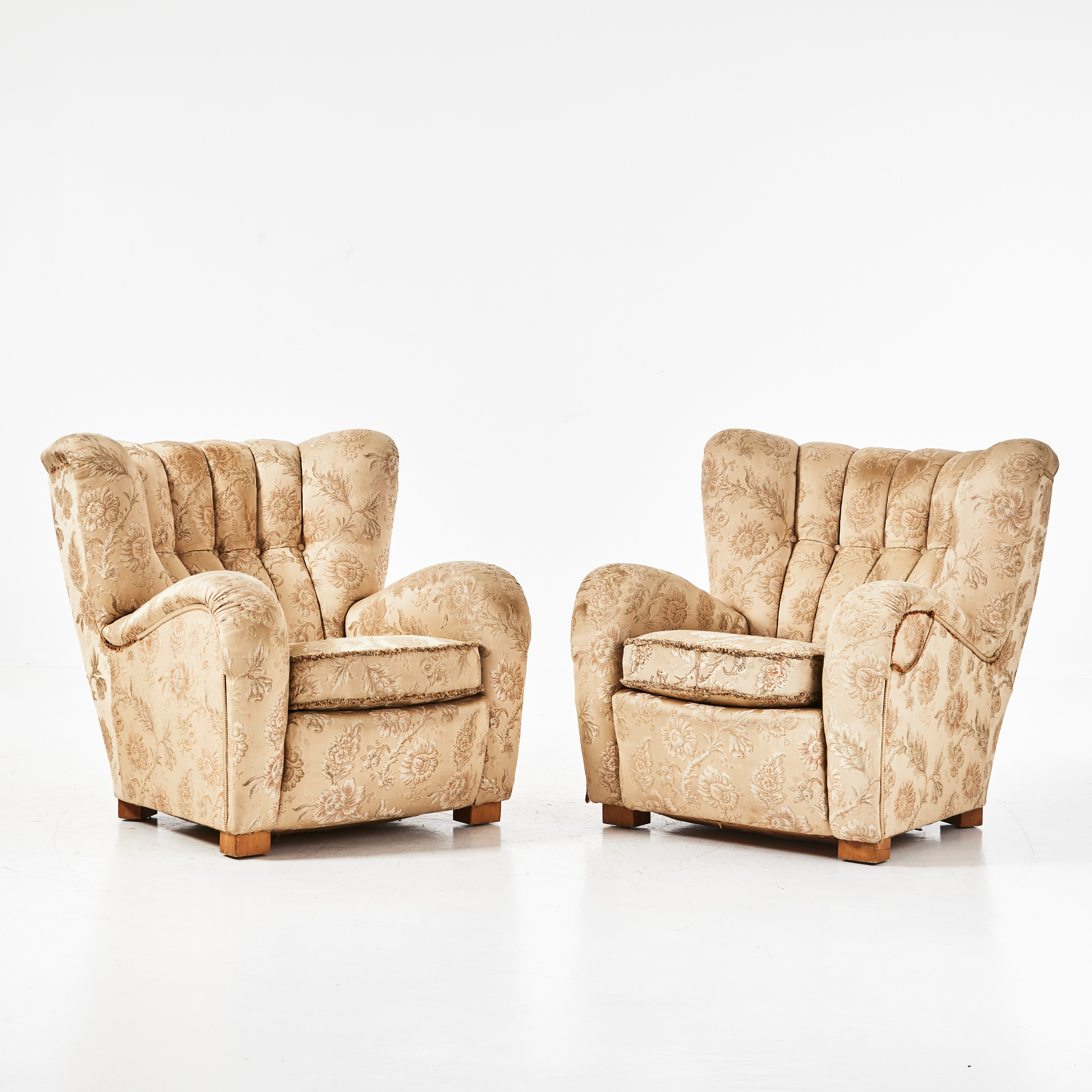 FÅTÖLJER, ett par, swedish modern, 1940-tal.