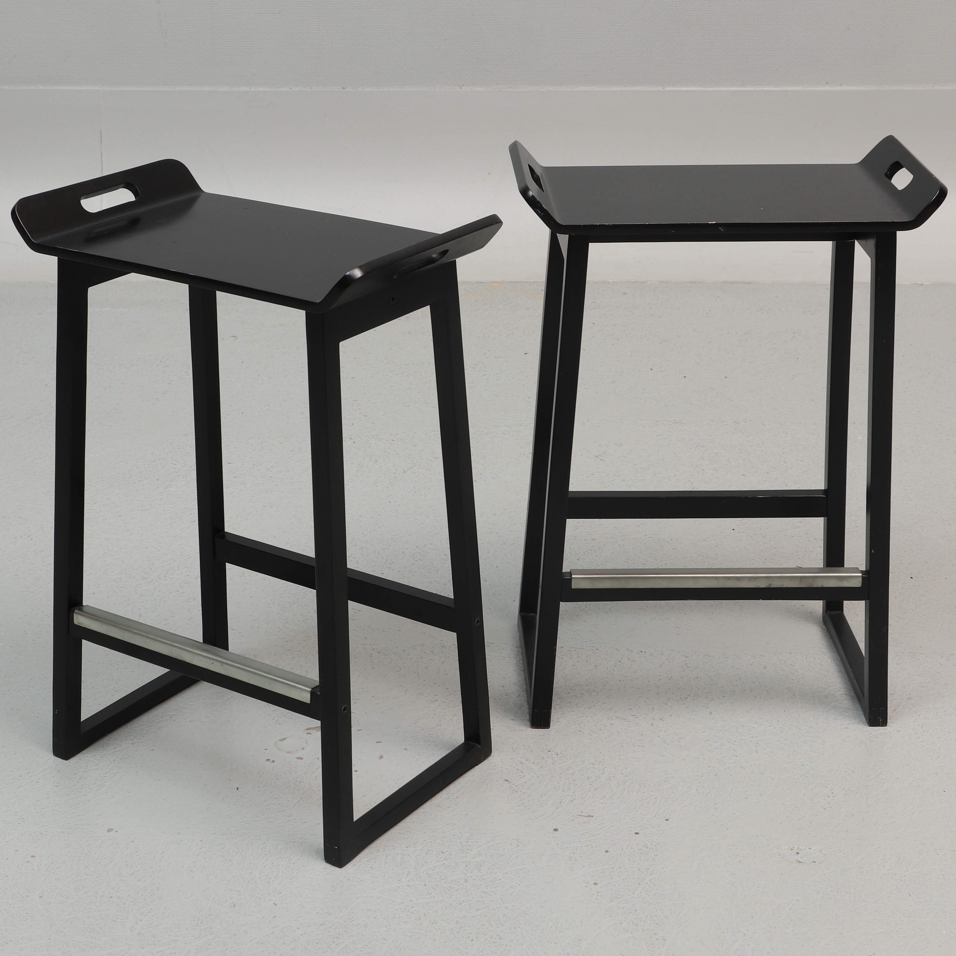 BARSTOLAR, 2 st, "Malte", bemålat trä och metall, IKEA, 1900-tal.
