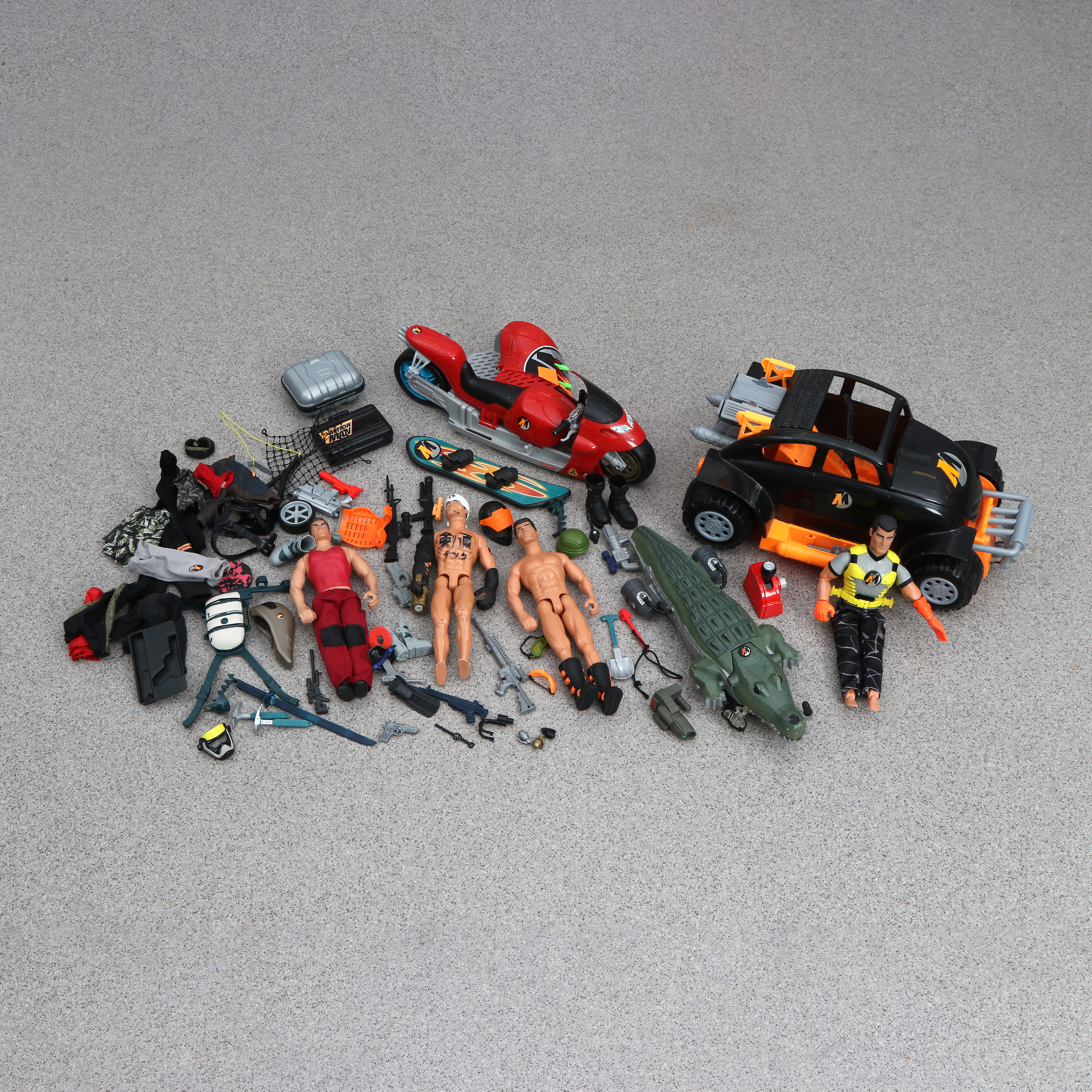 ACTIONMAN, FIGURER MED TILLBEHÖR.