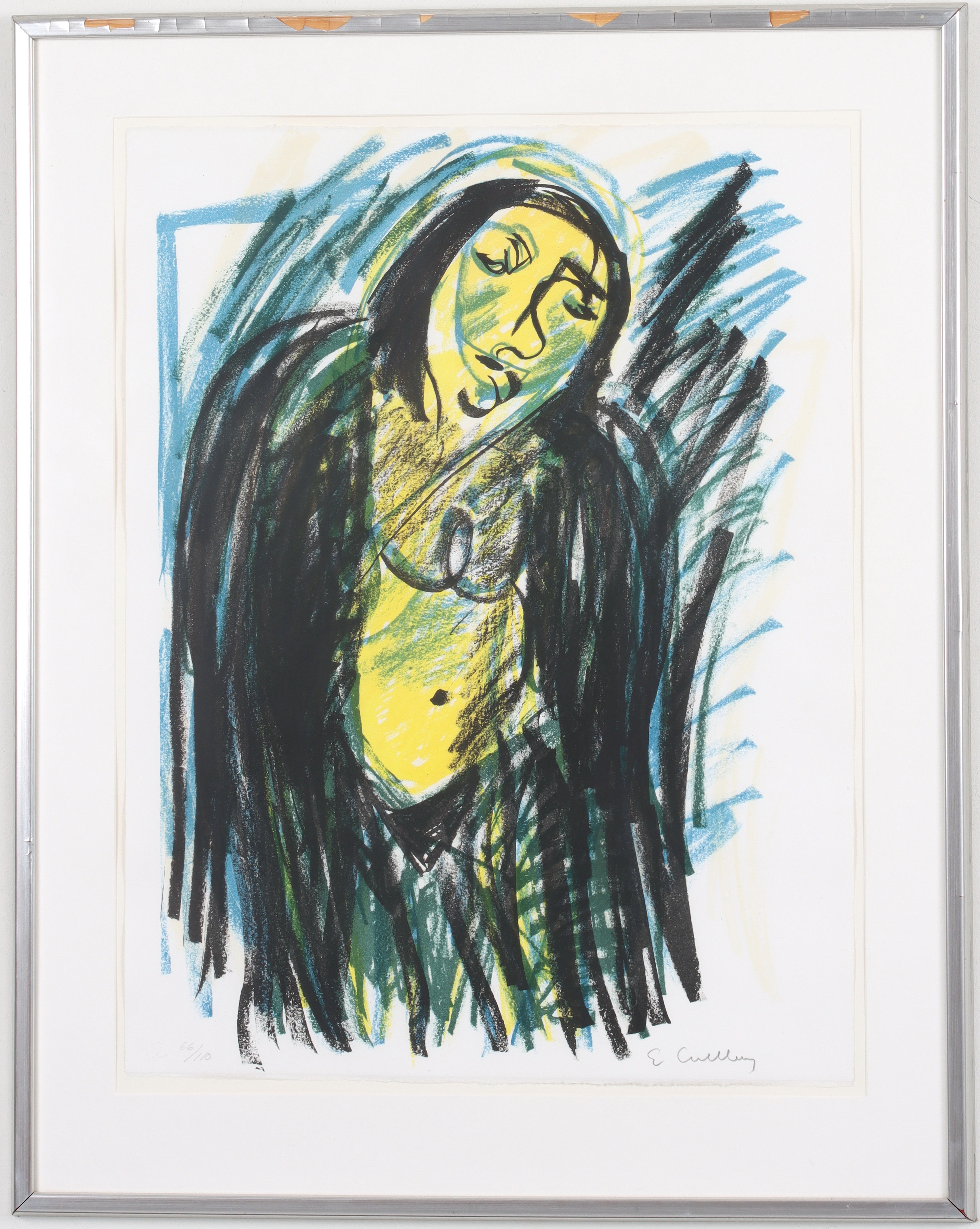 ERLAND CULLBERG. Figurkomposition, färglitografi, signerad och numrerad 66/110.