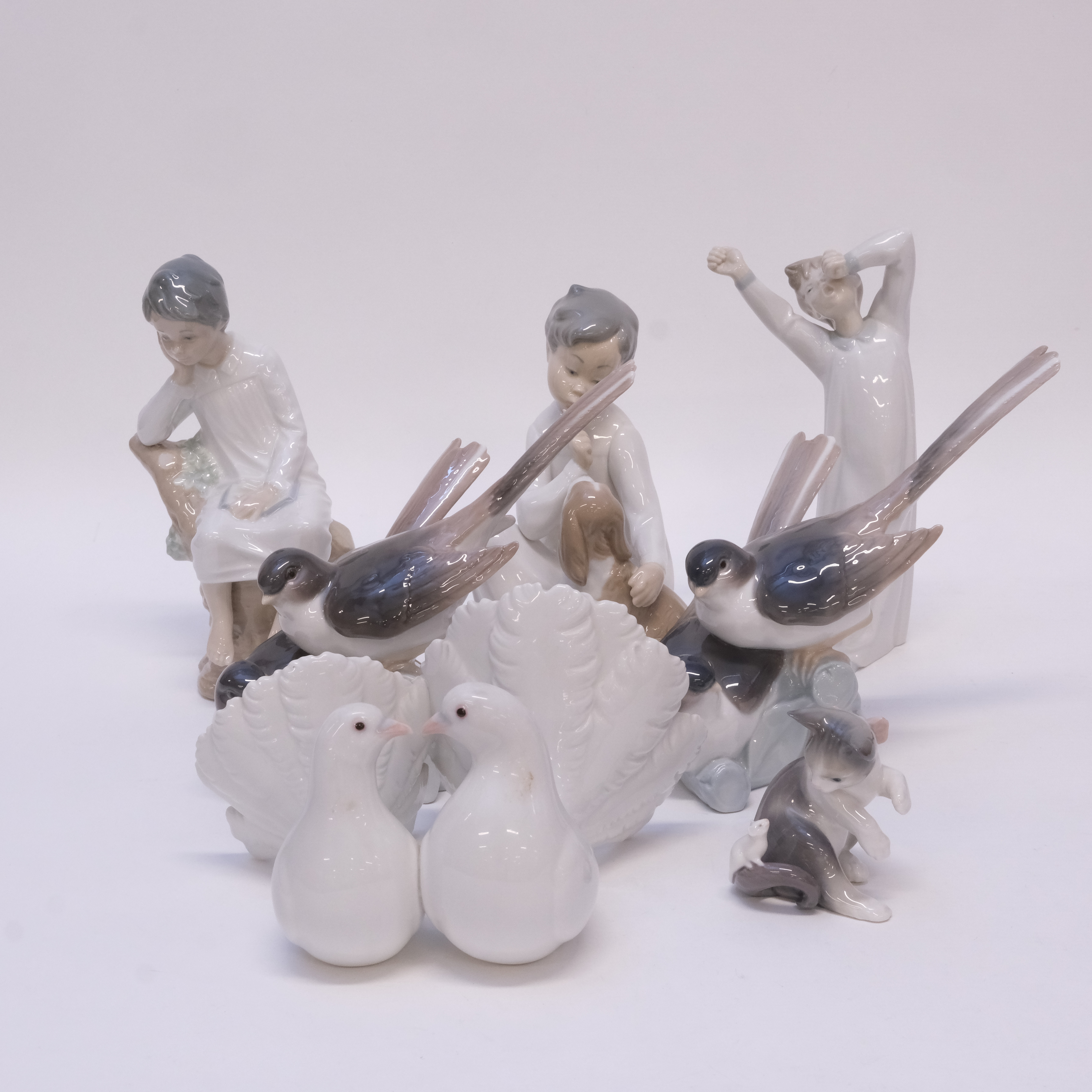 FIGURINER, LLADRO, SEX STYCKEN.