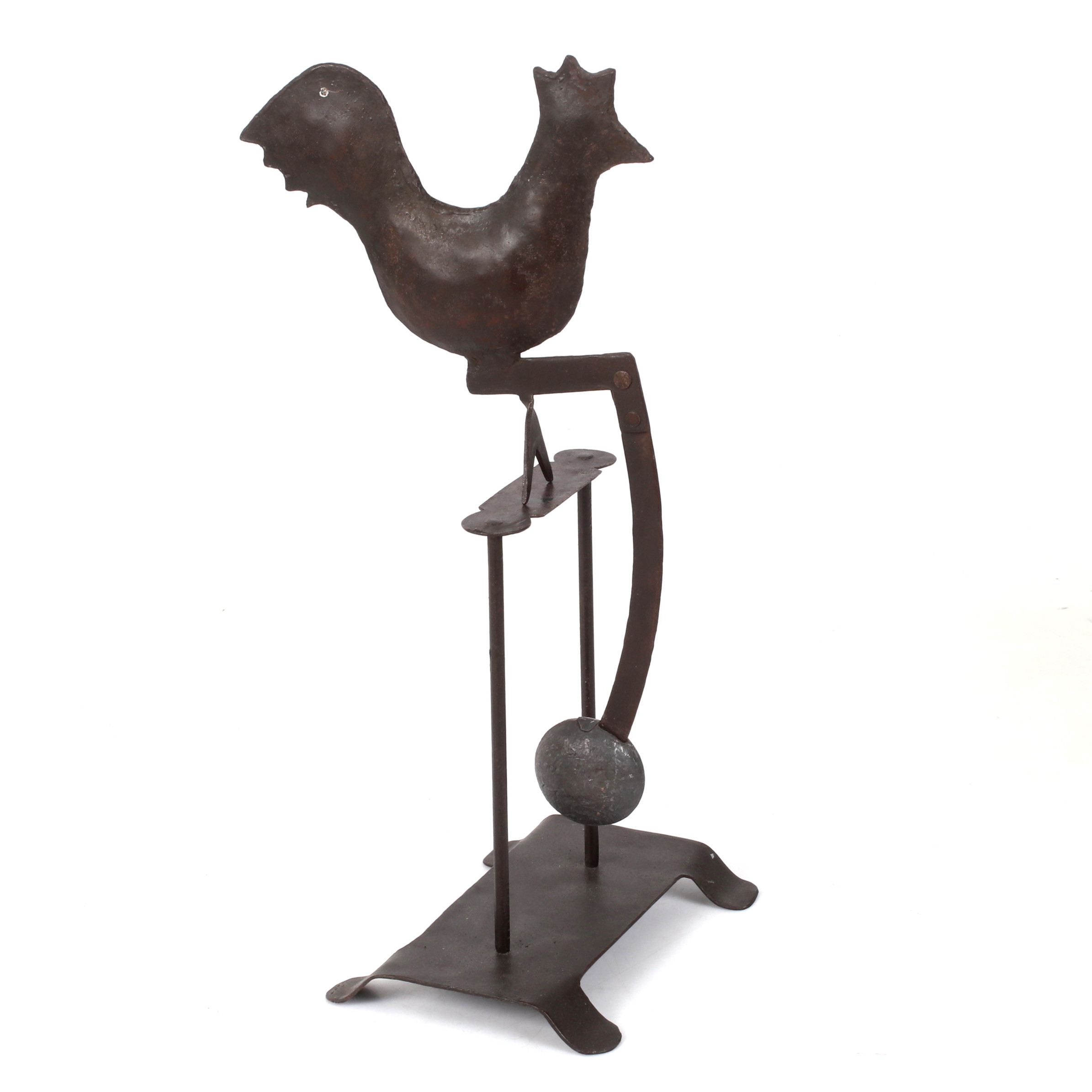 SKULPTUR, pendel, tupp, smide. 1900-tal.
