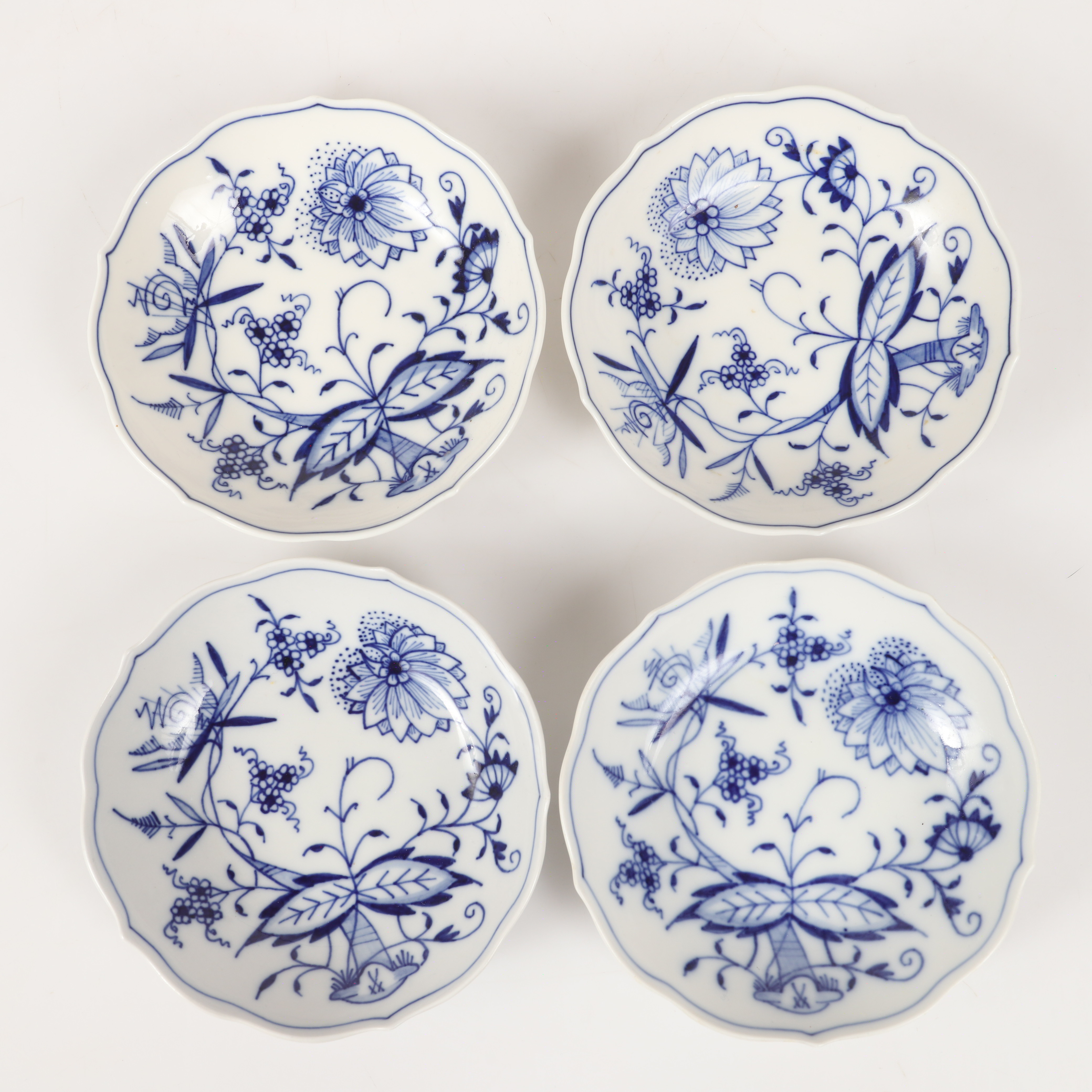 FAT, 4 stycken, porslin, Meissen, Tyskland.