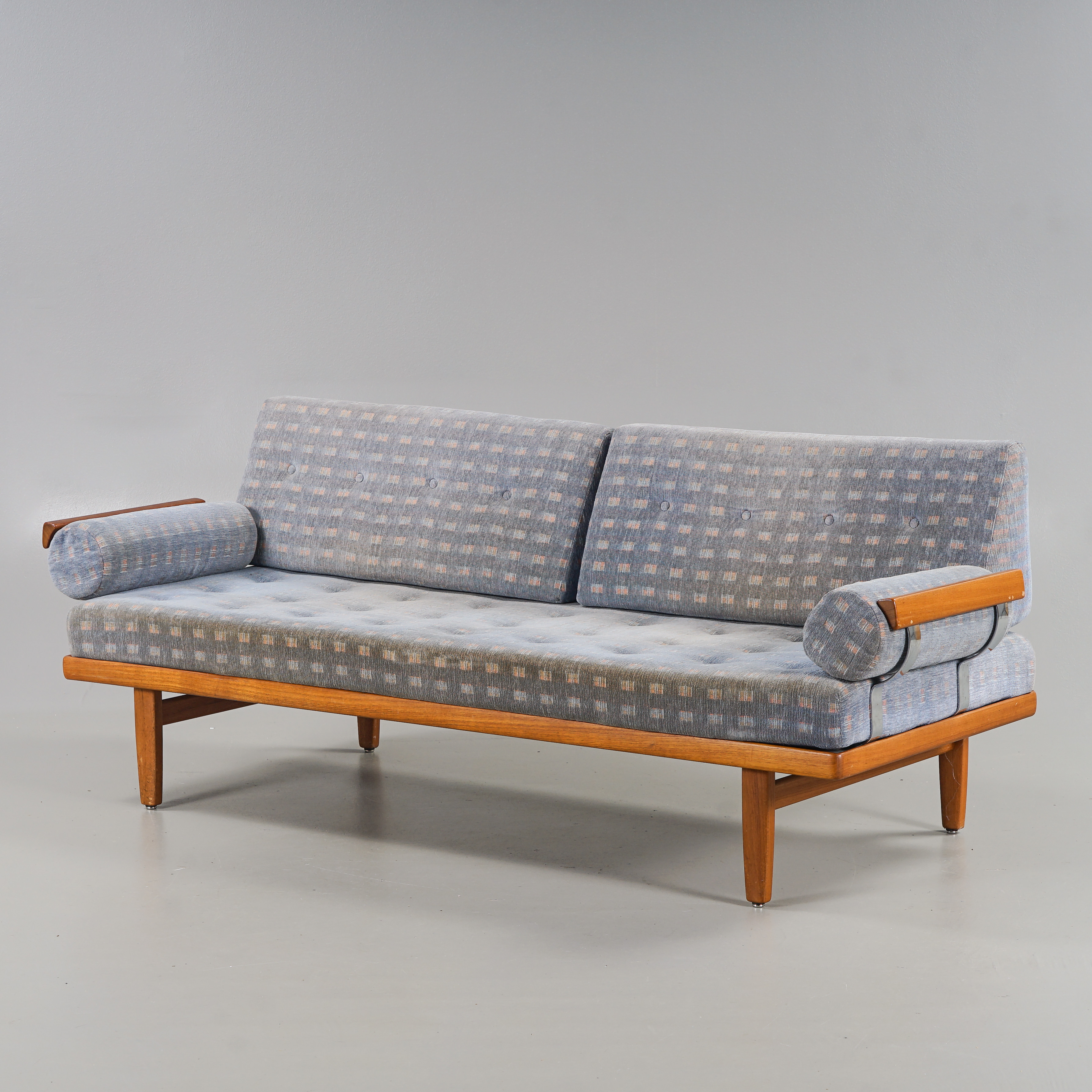 ALF SVENSSON & YNGVAR SANDSTRÖM. Dagbädd / Soffa "Carina" Teak, Kock Möbel AB, Malmö, 1960-tal.