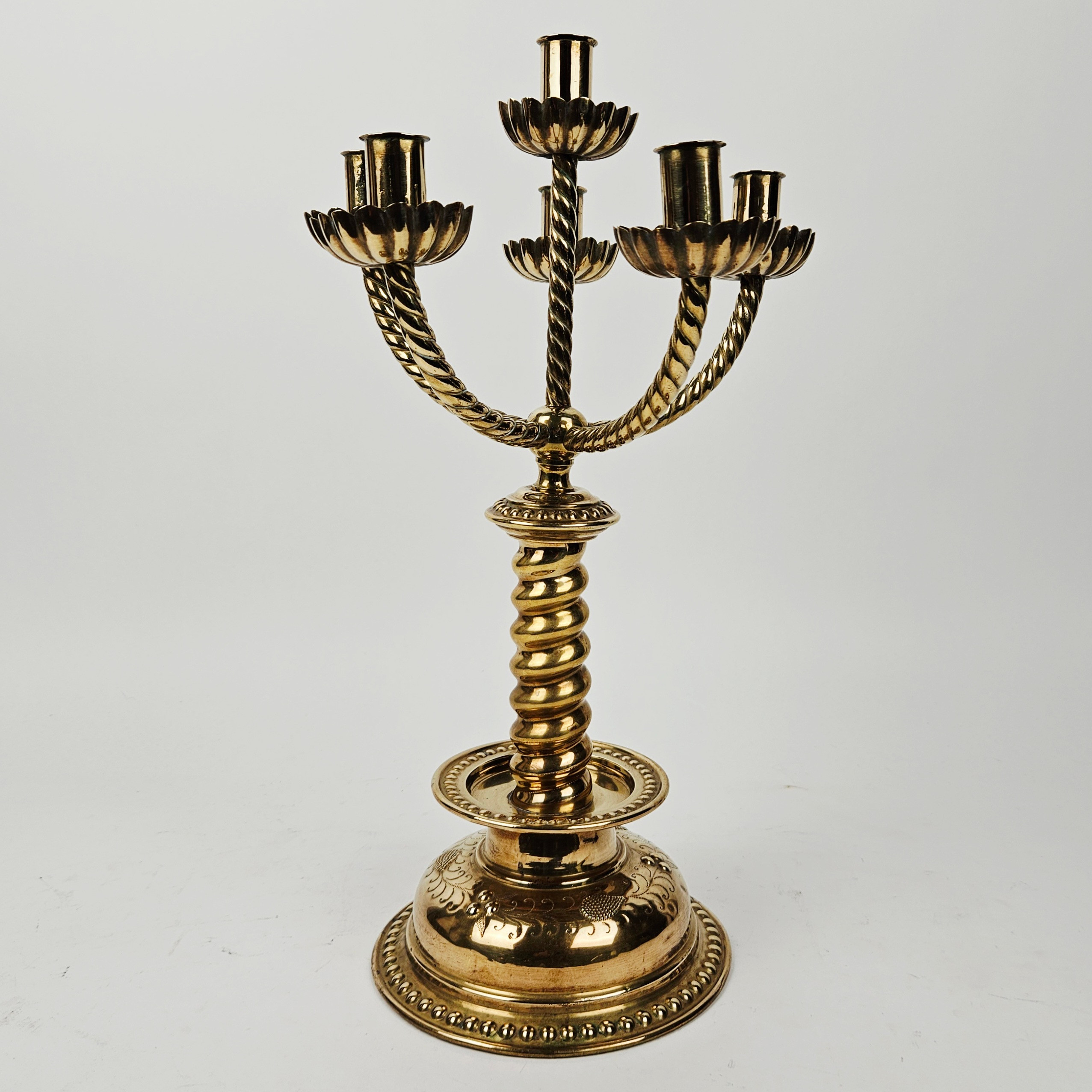 KANDELABER, för 6 ljus, barockstil, 1800/1900-tal.