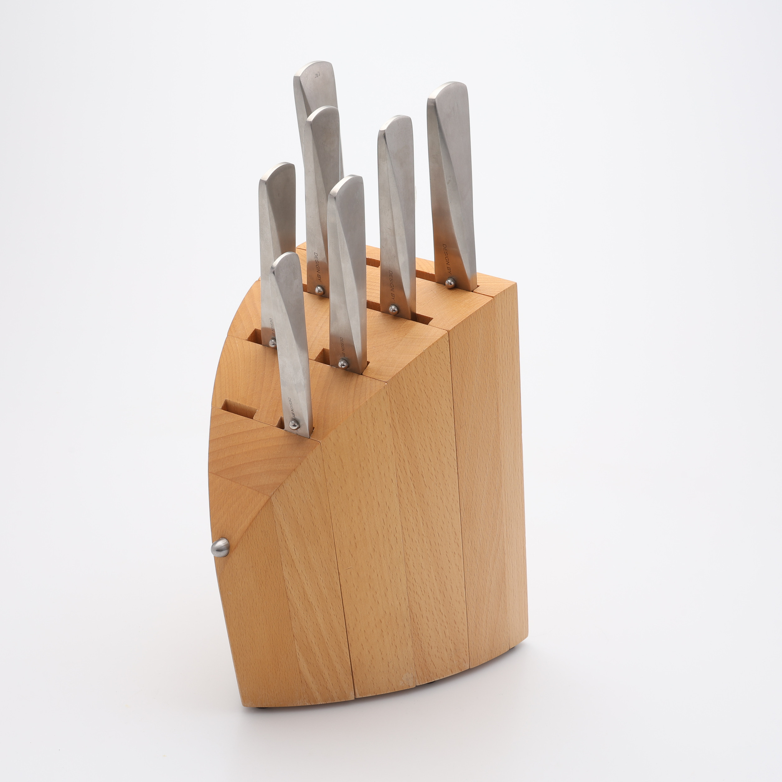 KNIVBLOCK MED SJU STYCKEN KNIVAR, "TYPE 301", F.A. PORSCHE.