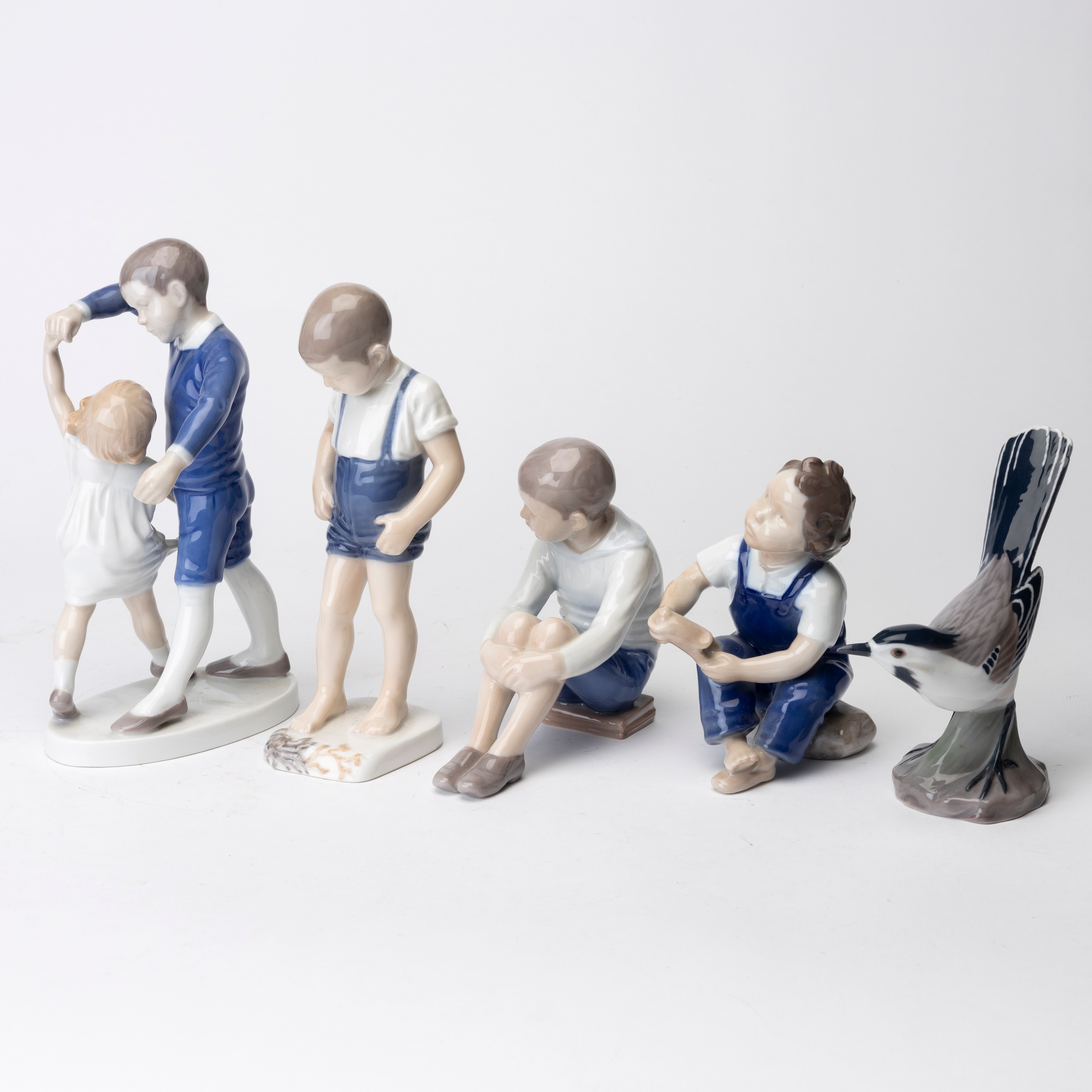 FIGURINER, 5 st, porslin Bing och Gröndahl.