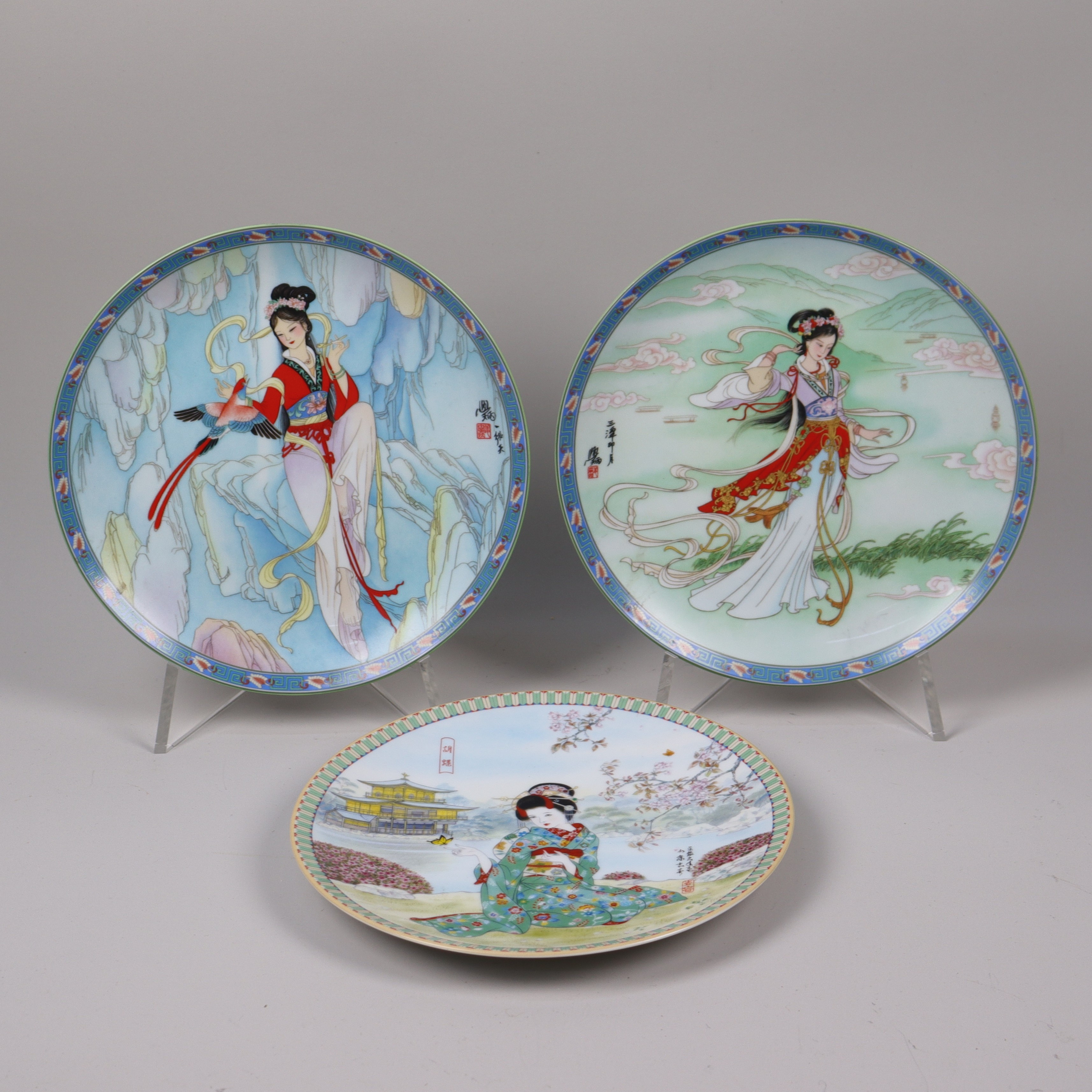 SAMLARTALLRIKAR, Japan, Ketzuzan-Kiln och Imperial Jingdezhen, 3 st.