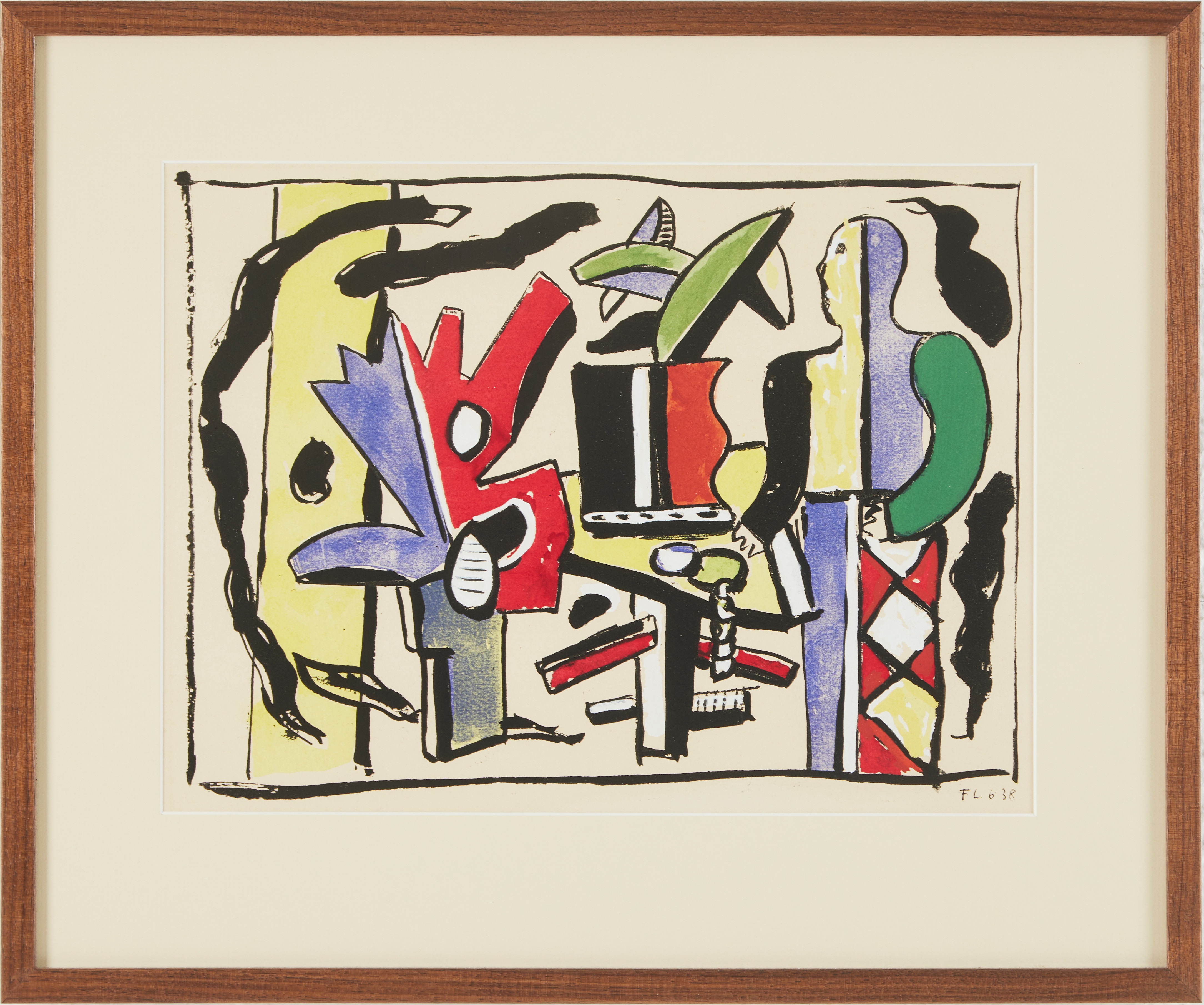 FERNAND  LÉGER. Efter. "L'artist dans le studio" ur "Douze Contemporains" 1959.
