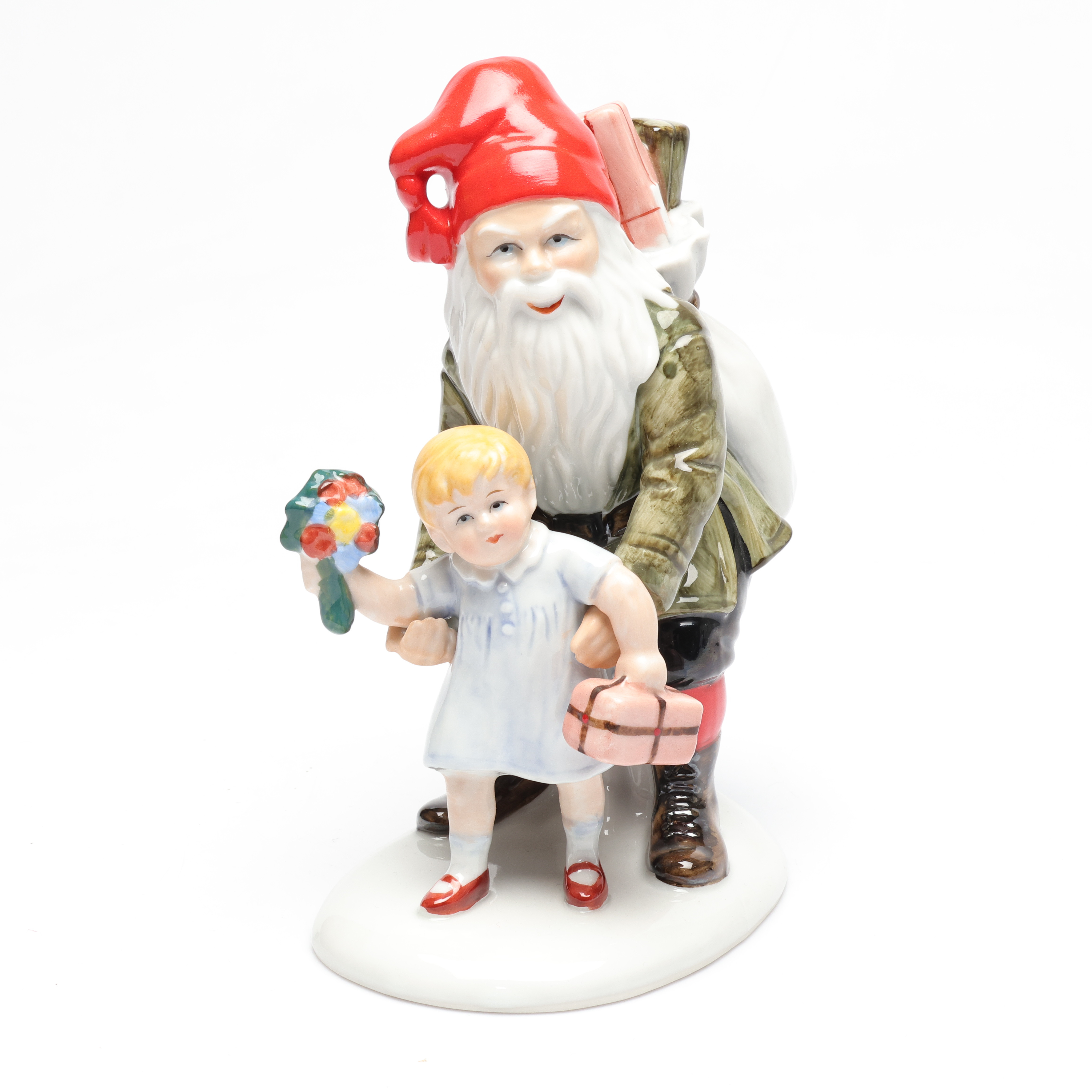 JENNY NYSTRÖM. EFTER. Figurin, tomte, 1900-talets andra hälft, Kalmar.